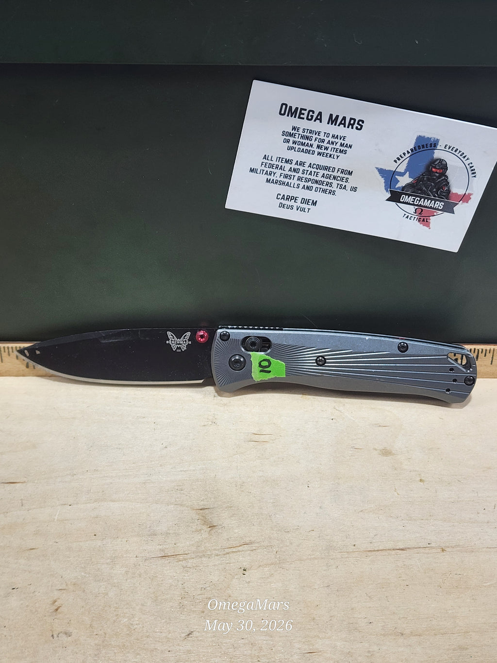 BENCHMADE 535 Bugout M390 - Light Usage - Dirty #10