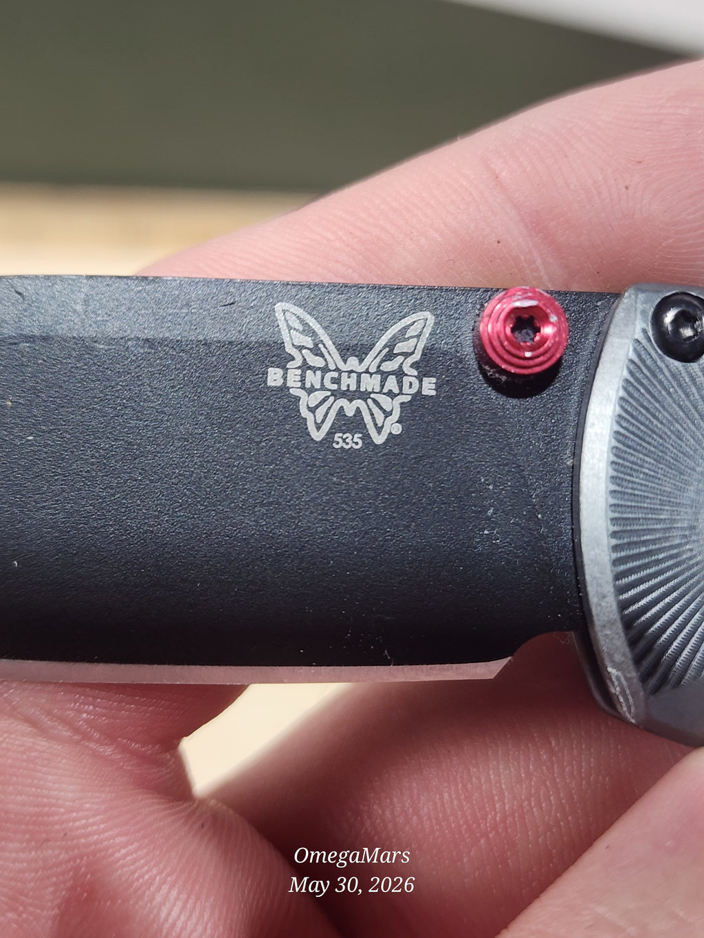 BENCHMADE 535 Bugout M390 - Light Usage - Dirty #10