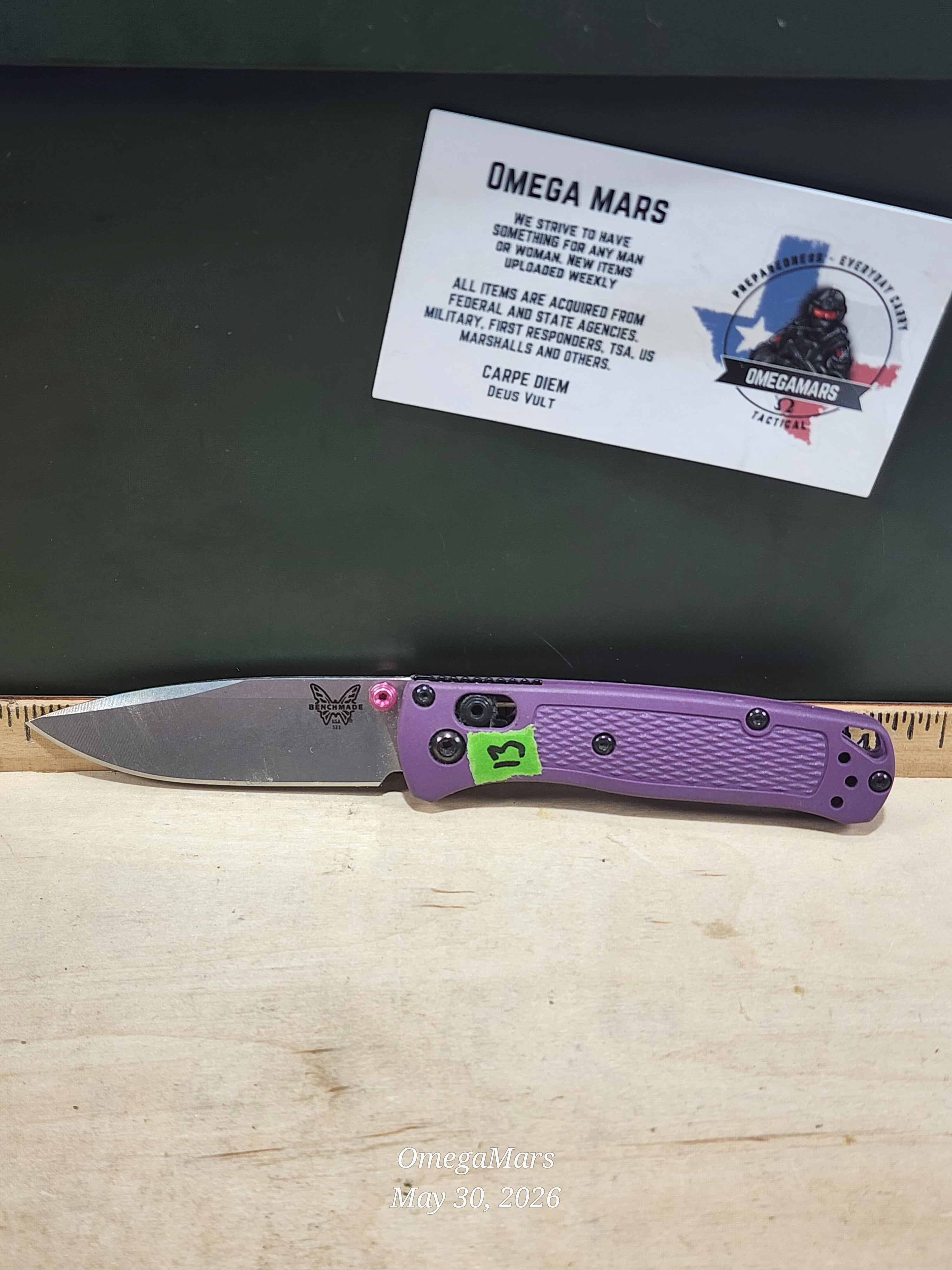 BENCHMADE 533 Mini Bugout S30V - Light Usage - Dirty #13