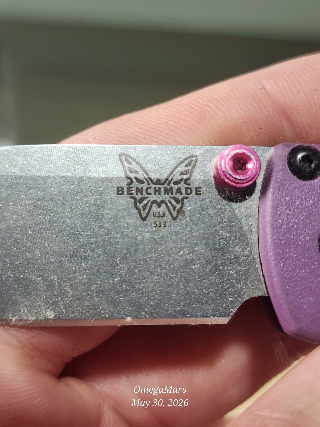 BENCHMADE 533 Mini Bugout S30V - Light Usage - Dirty #13