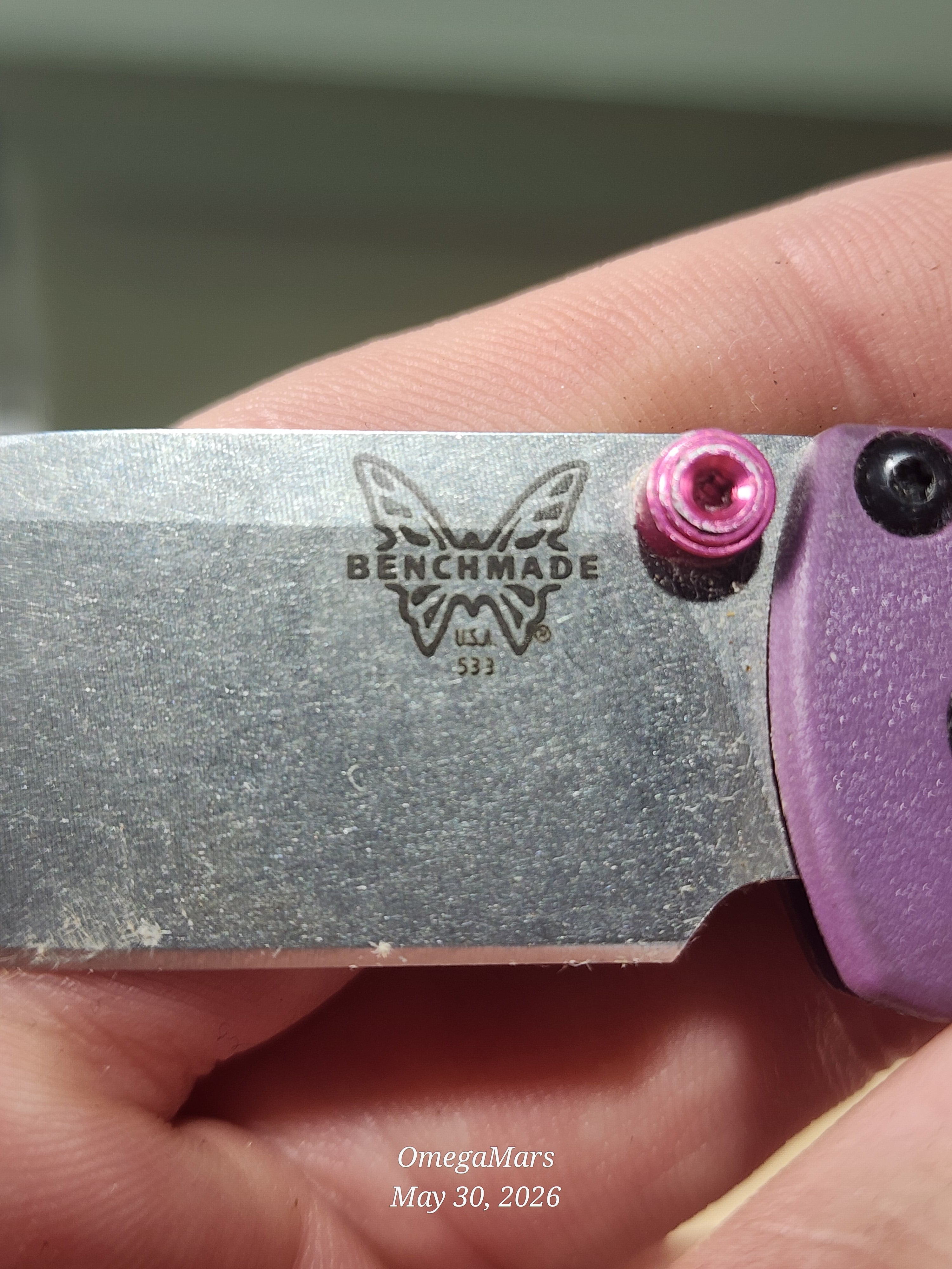 BENCHMADE 533 Mini Bugout S30V - Light Usage - Dirty #13