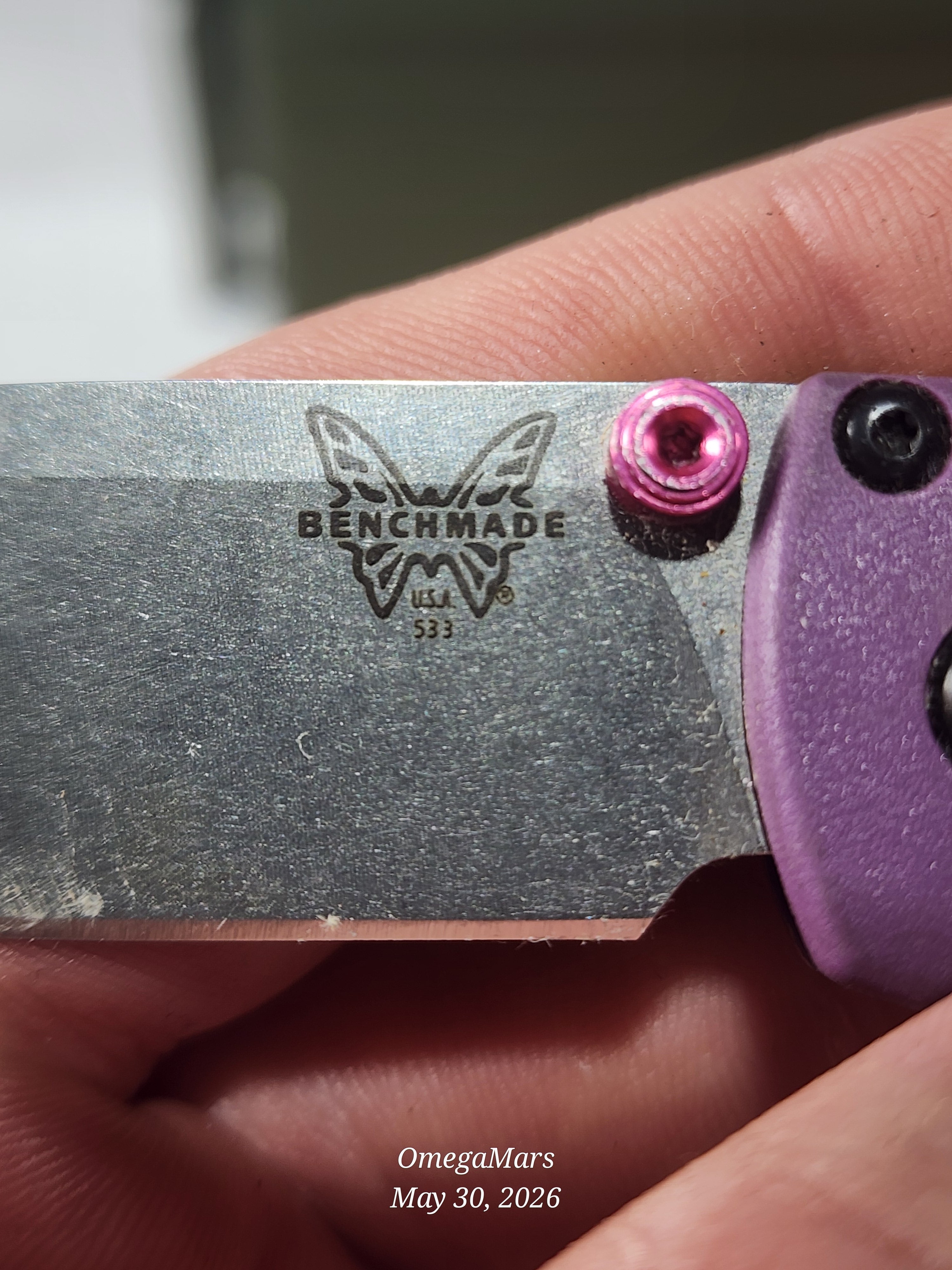 BENCHMADE 533 Mini Bugout S30V - Light Usage - Dirty #13