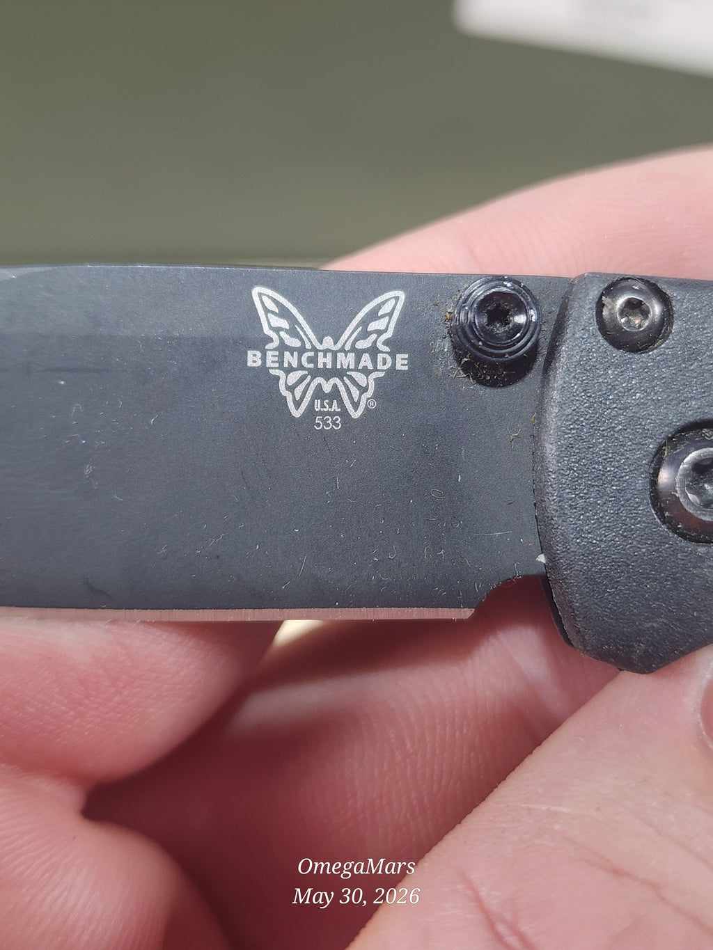 BENCHMADE 533 Mini Bugout S30V - Light Usage - Dirty #14