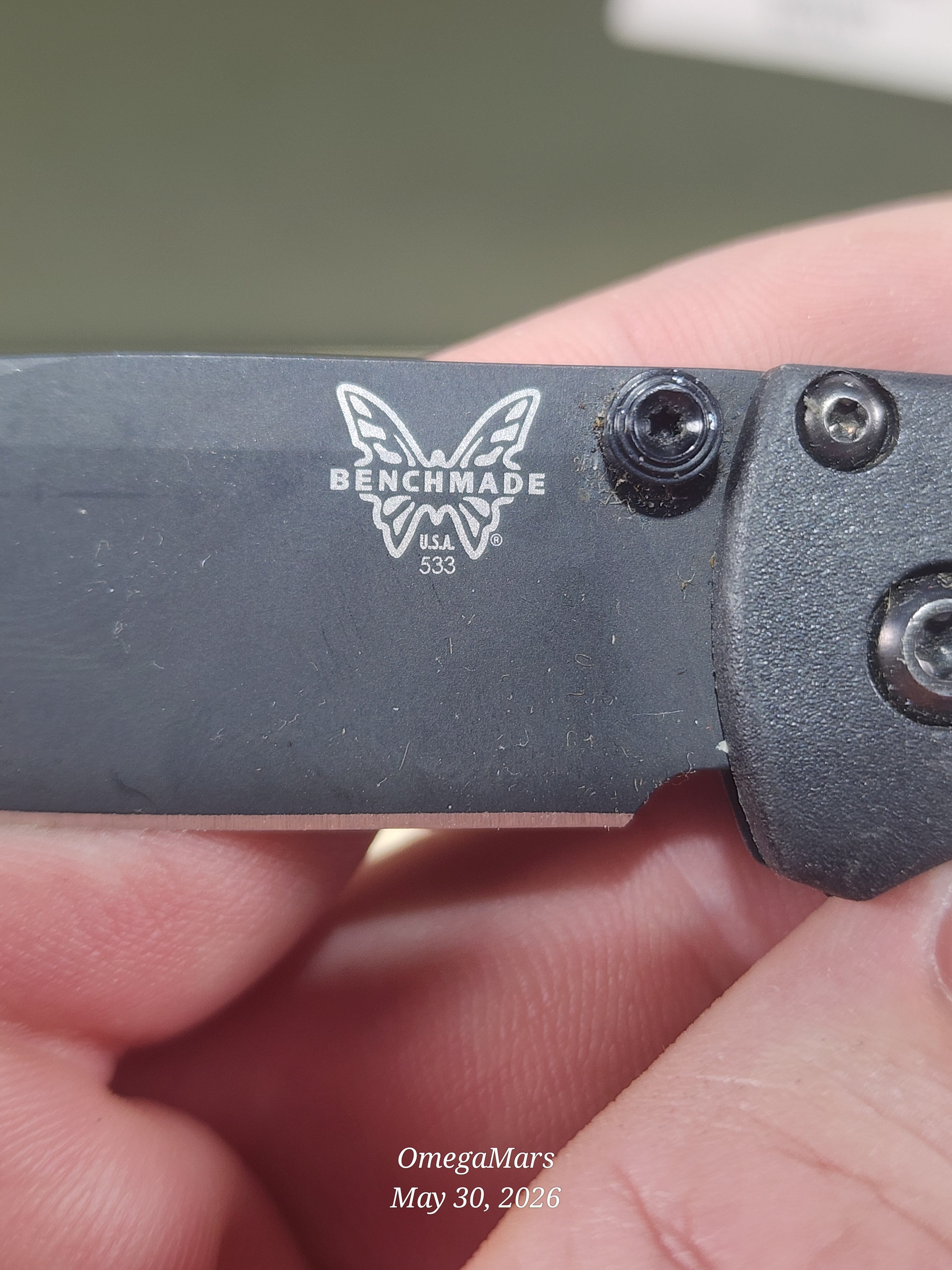 BENCHMADE 533 Mini Bugout S30V - Light Usage - Dirty #14