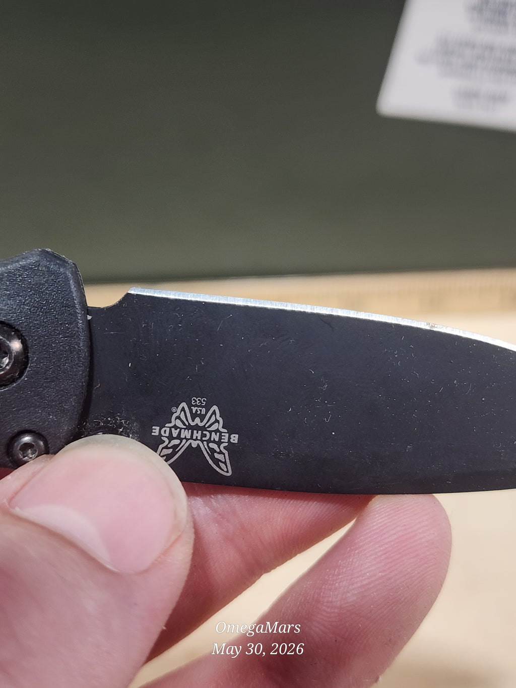 BENCHMADE 533 Mini Bugout S30V - Light Usage - Dirty #14