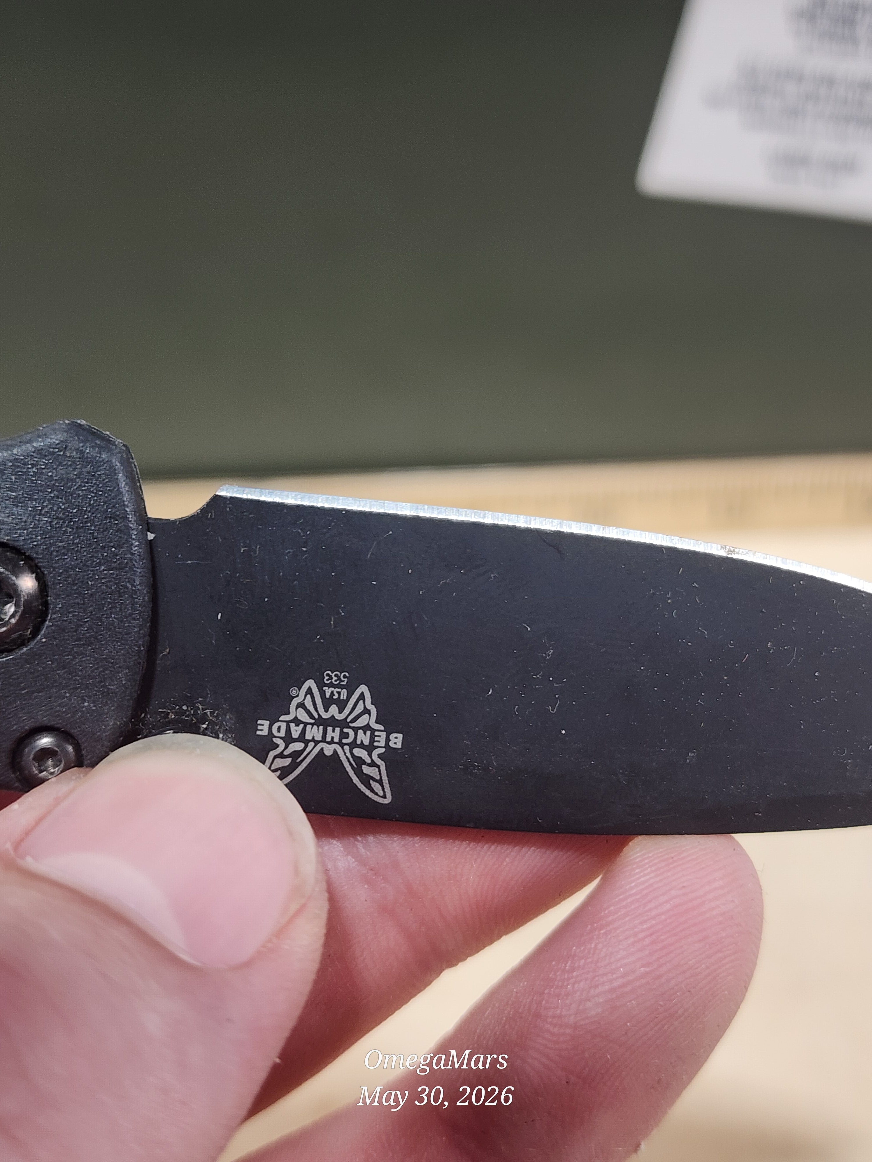 BENCHMADE 533 Mini Bugout S30V - Light Usage - Dirty #14