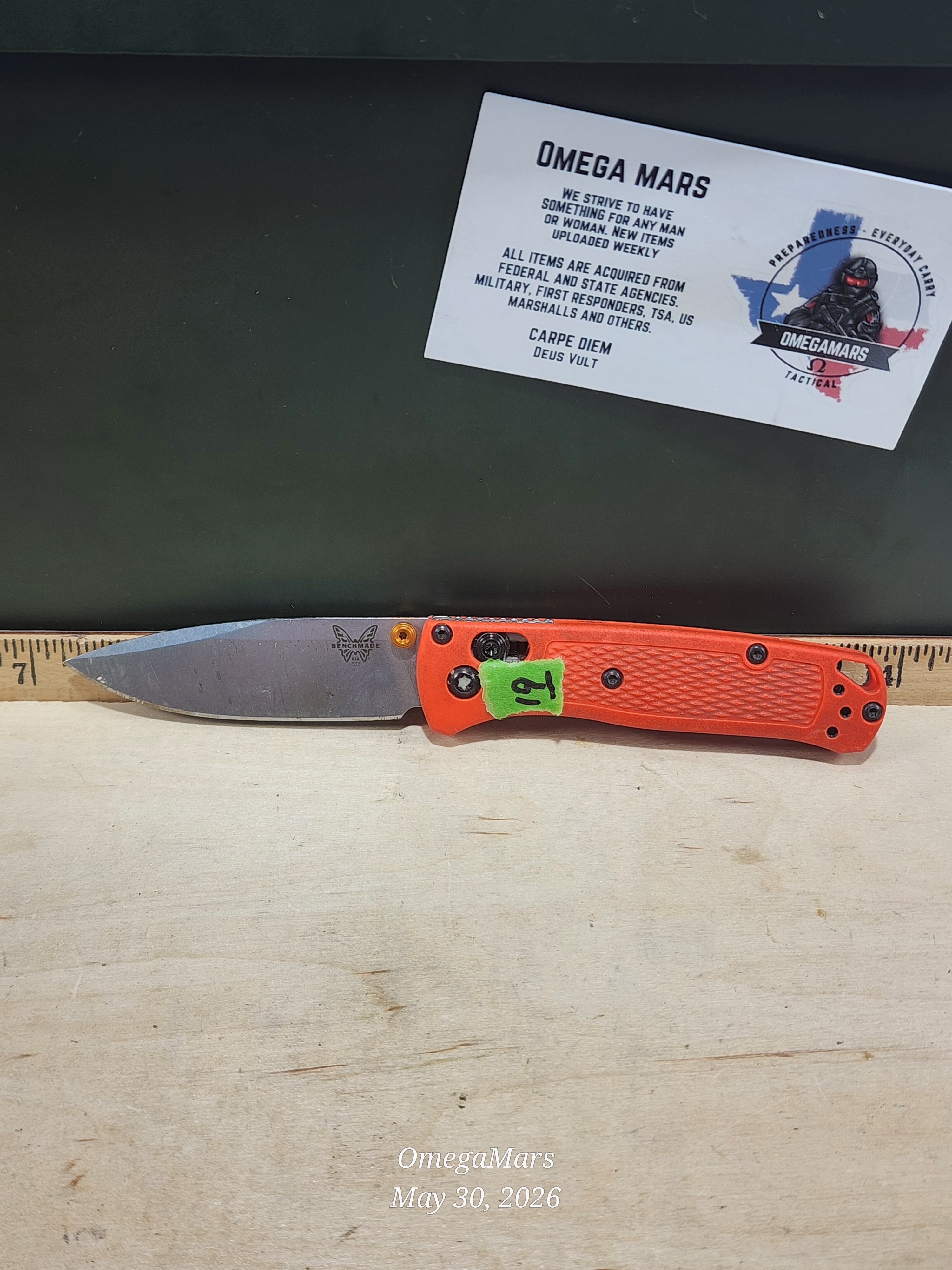 BENCHMADE 533 Mini Bugout S30V - Light Usage - Dirty #19