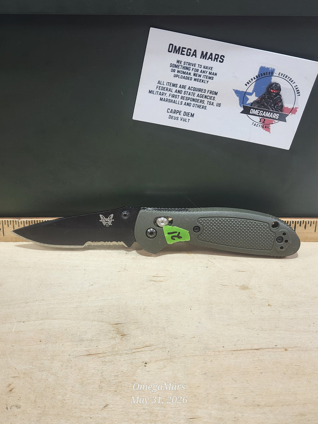 BENCHMADE 556-154CM Mini Griptilian - Light Usage - #21Gr