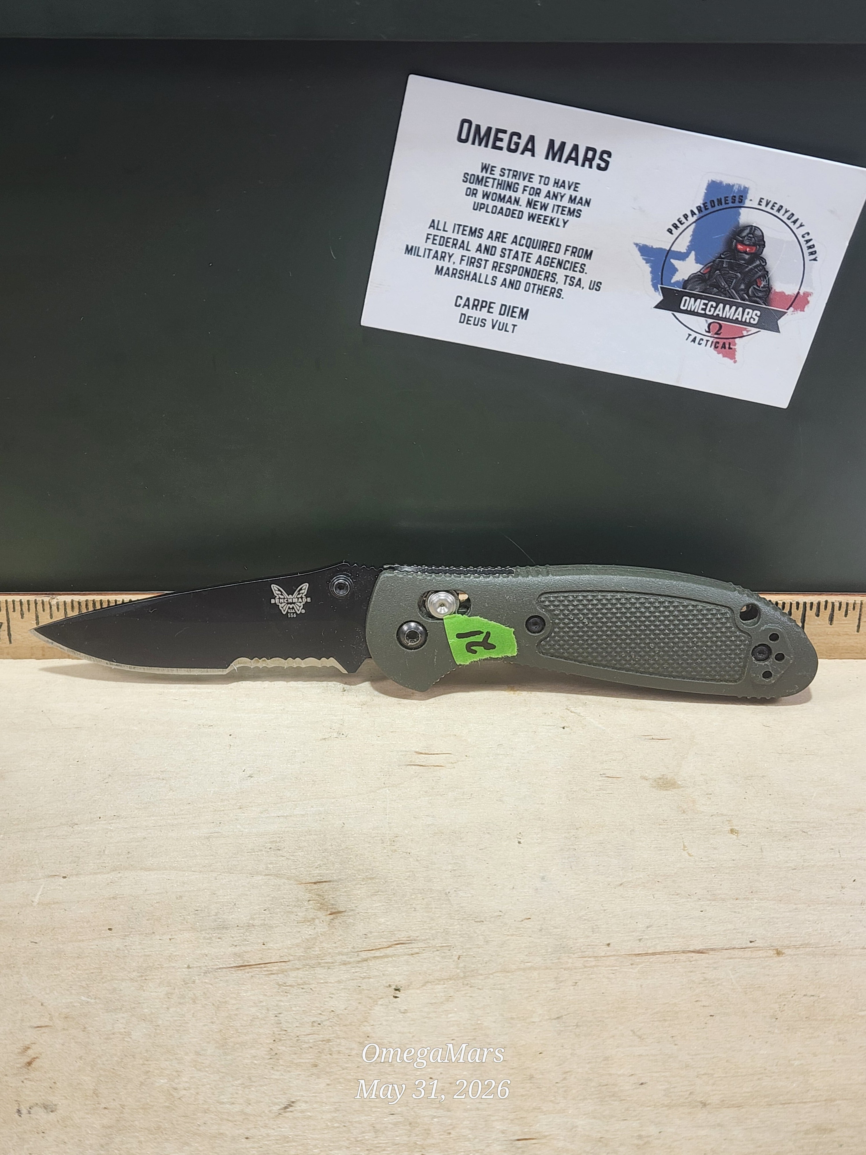 BENCHMADE 556-154CM Mini Griptilian - Light Usage - #21Gr