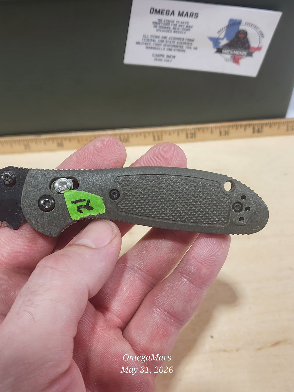 BENCHMADE 556-154CM Mini Griptilian - Light Usage - #21Gr