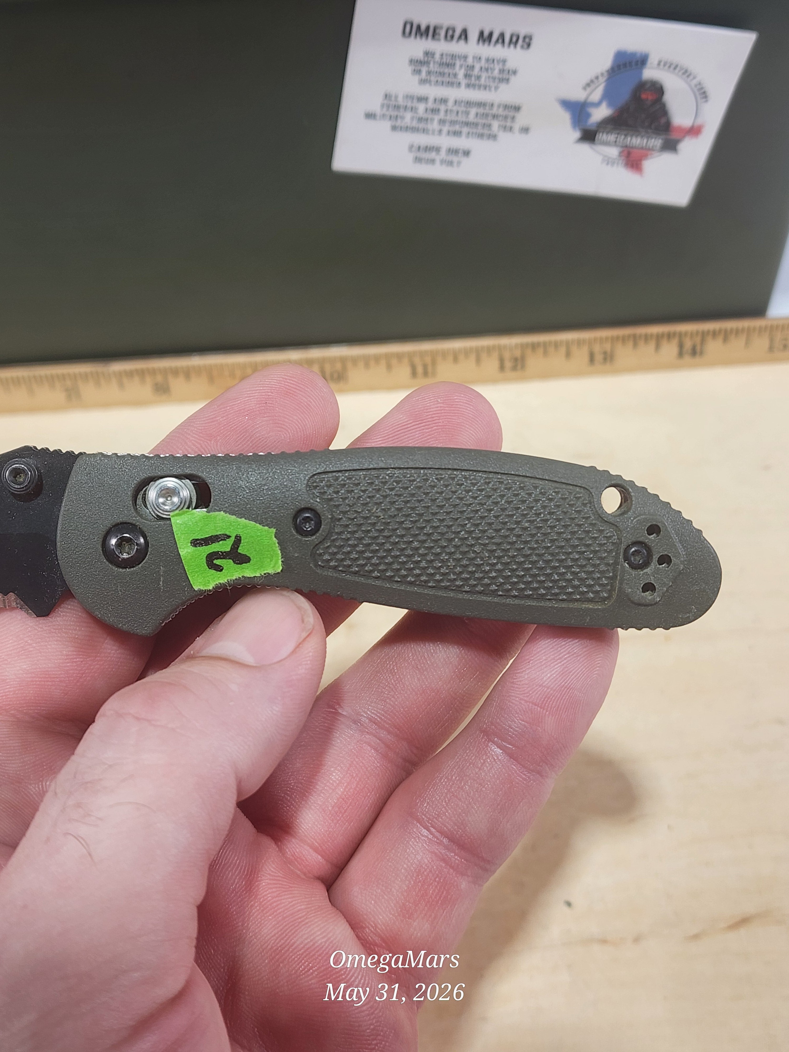 BENCHMADE 556-154CM Mini Griptilian - Light Usage - #21Gr