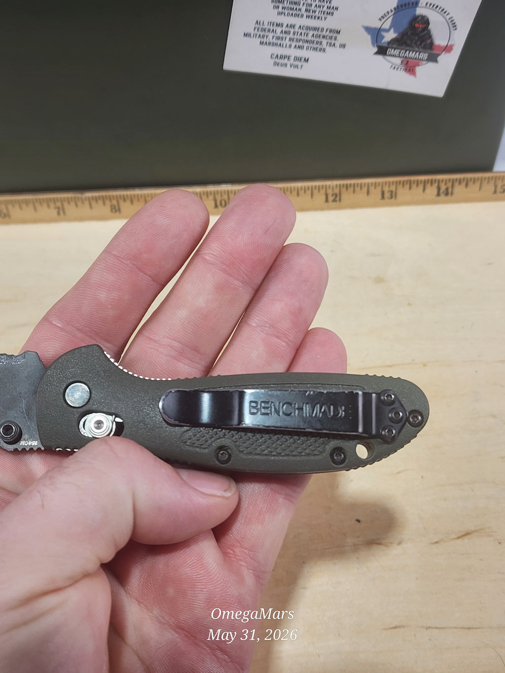 BENCHMADE 556-154CM Mini Griptilian - Light Usage - #21Gr