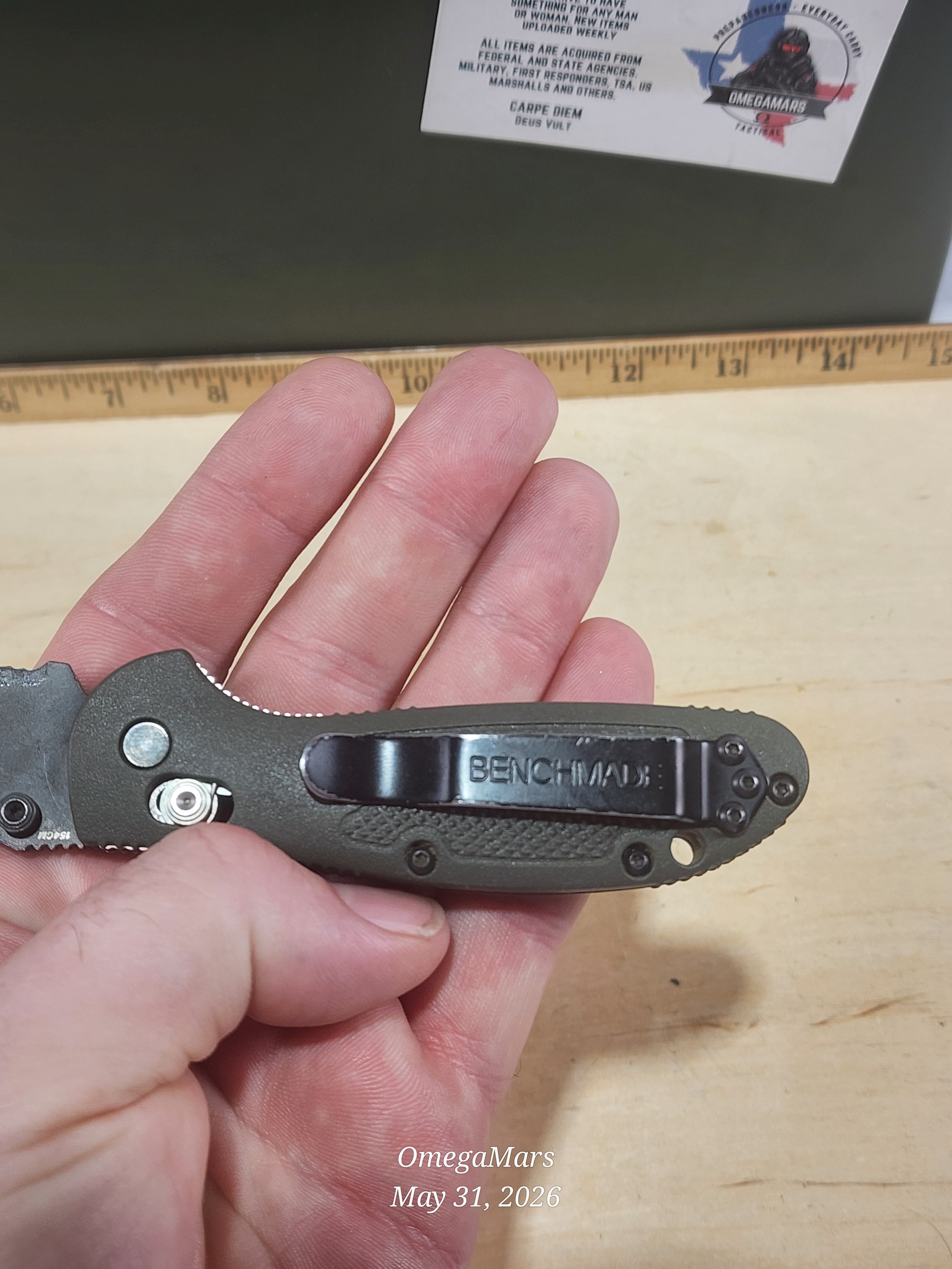 BENCHMADE 556-154CM Mini Griptilian - Light Usage - #21Gr