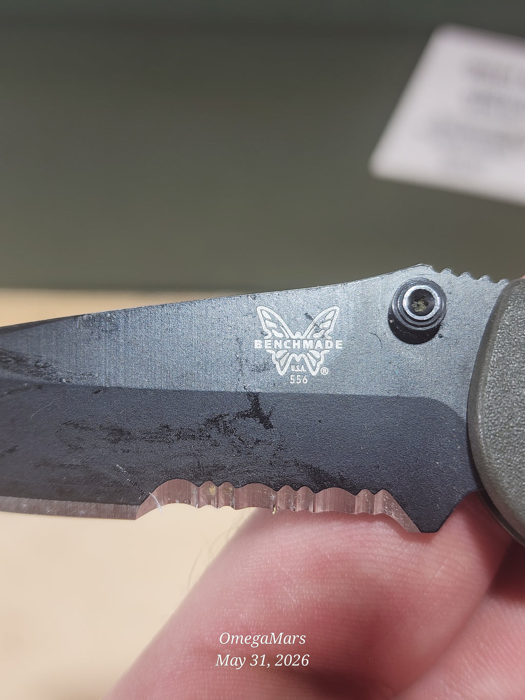 BENCHMADE 556-154CM Mini Griptilian - Light Usage - #21Gr