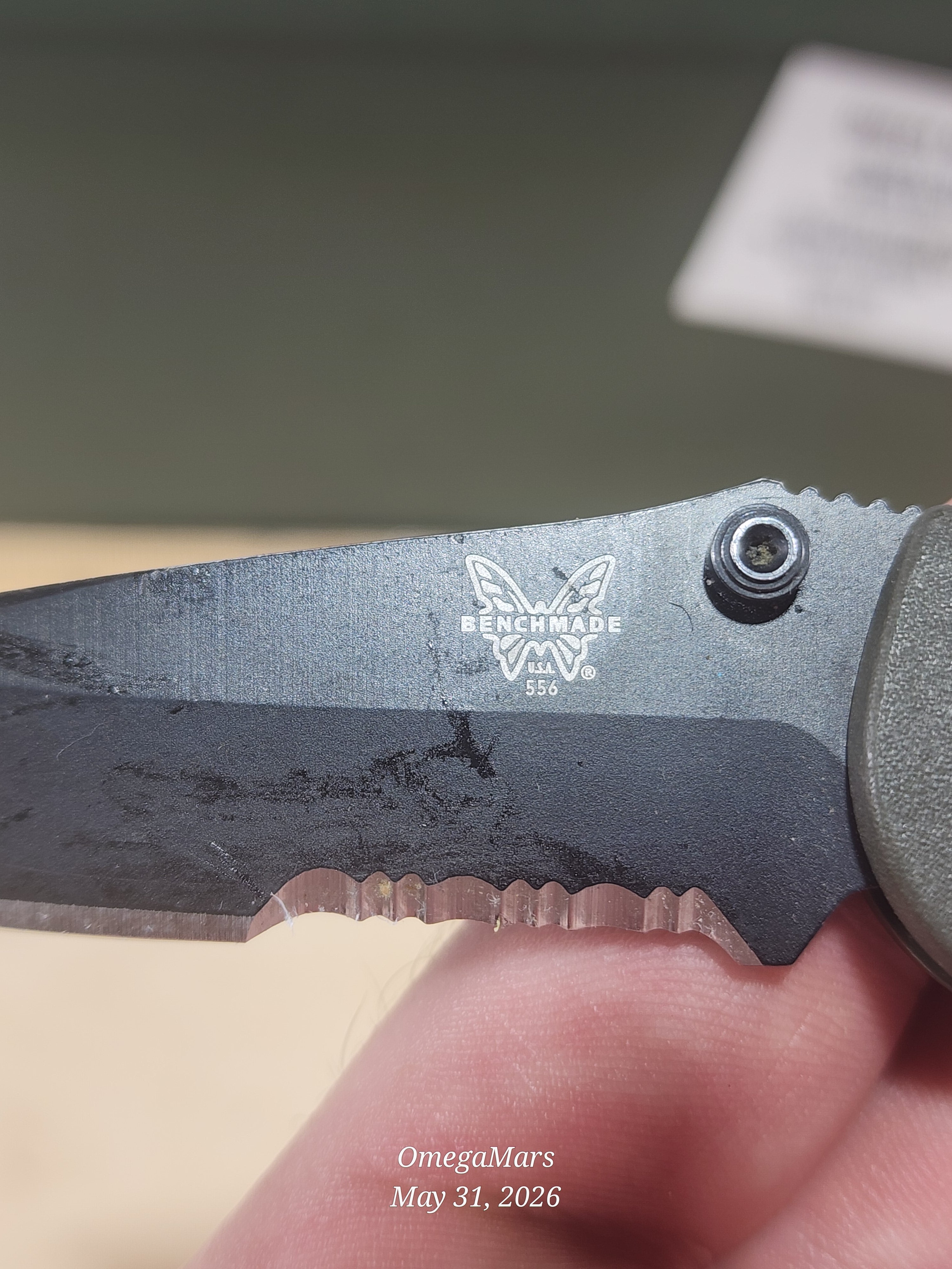 BENCHMADE 556-154CM Mini Griptilian - Light Usage - #21Gr
