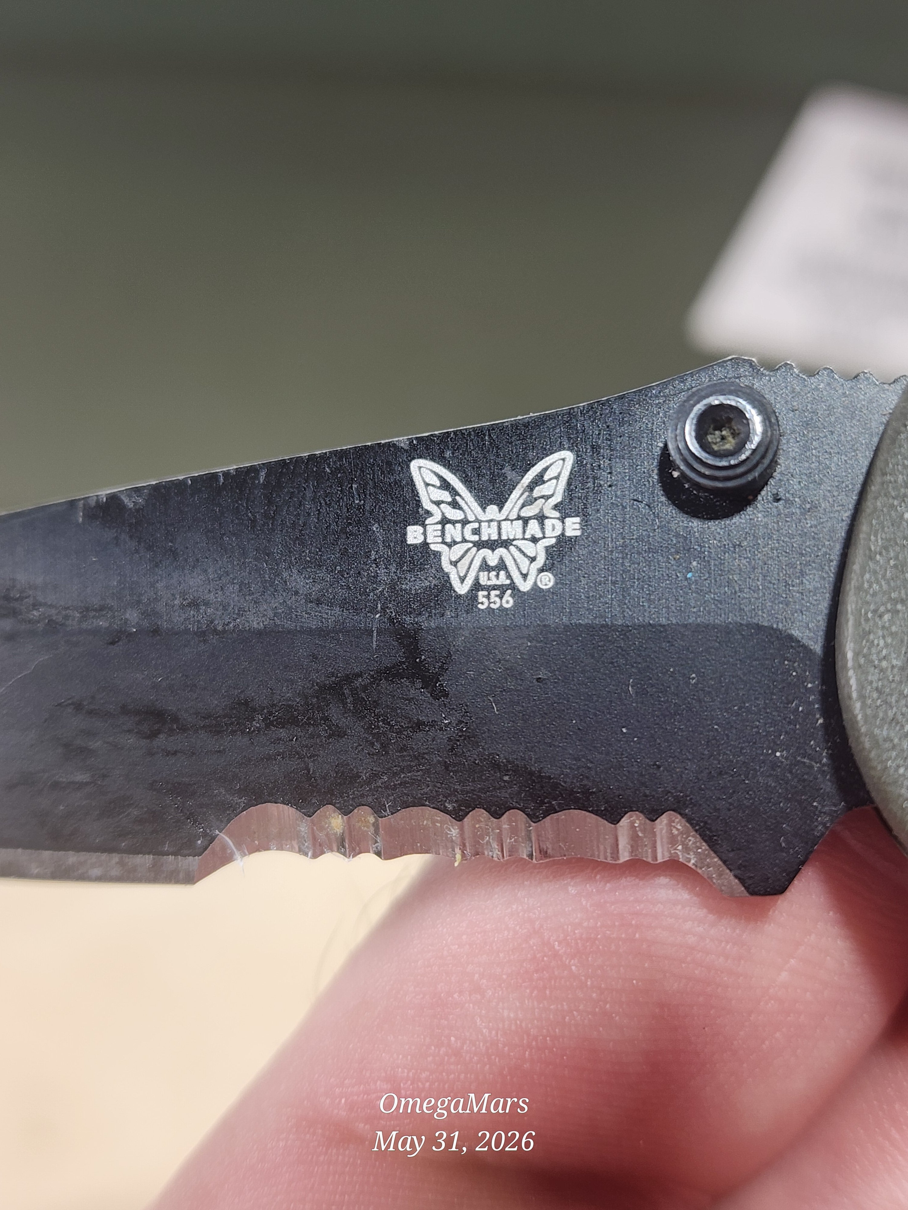 BENCHMADE 556-154CM Mini Griptilian - Light Usage - #21Gr