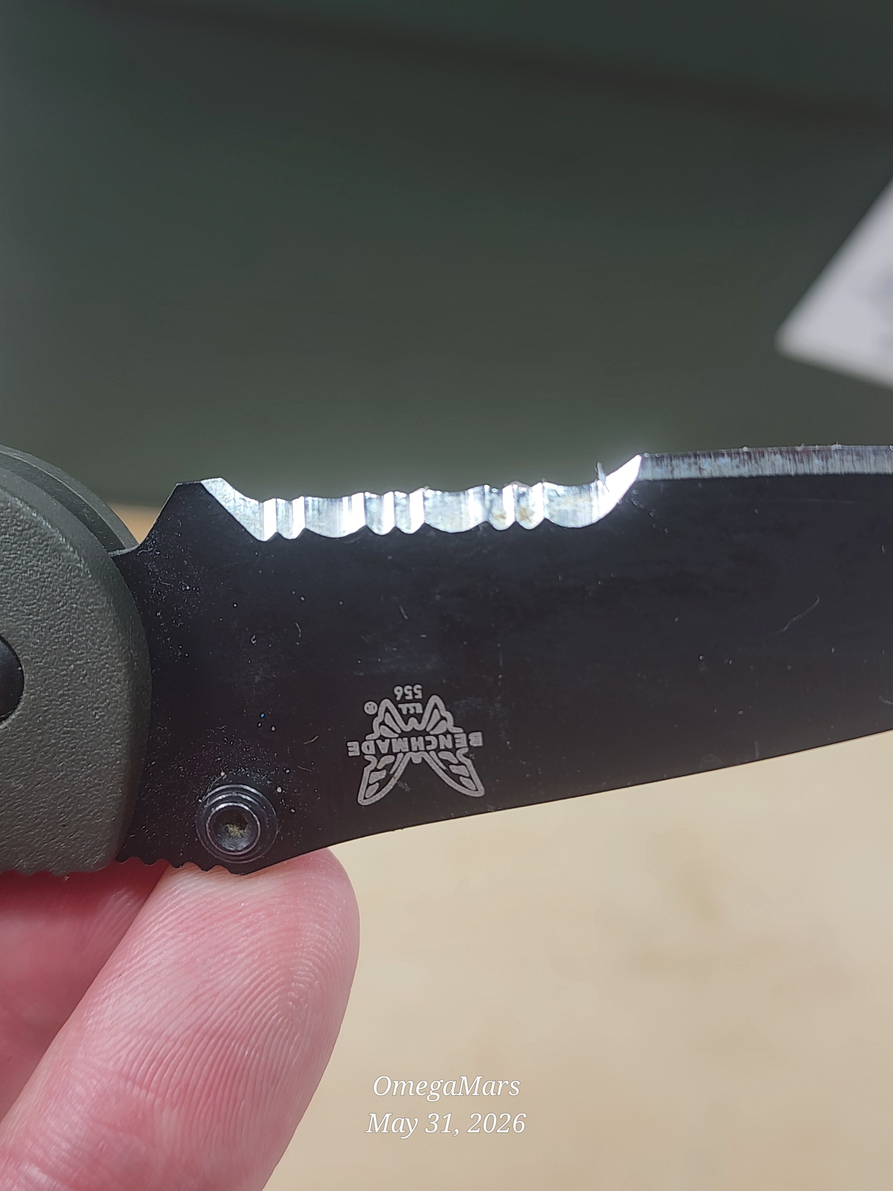 BENCHMADE 556-154CM Mini Griptilian - Light Usage - #21Gr