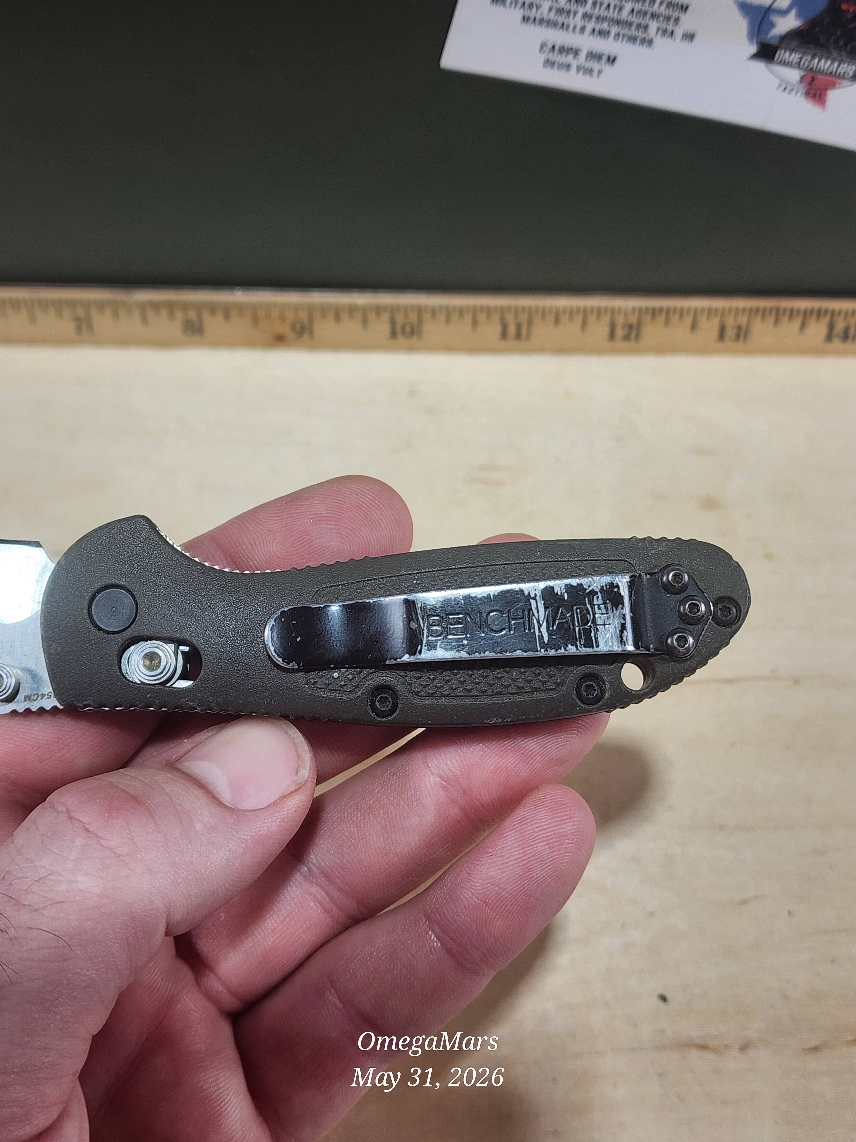 BENCHMADE 556-154CM Mini Griptilian - Light Usage - #22Gr
