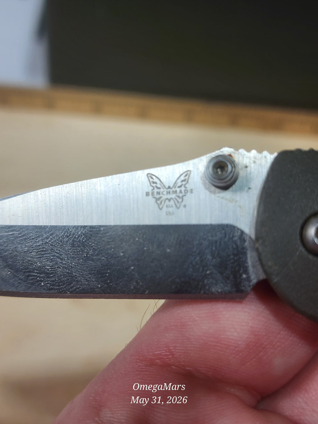 BENCHMADE 556-154CM Mini Griptilian - Light Usage - #22Gr