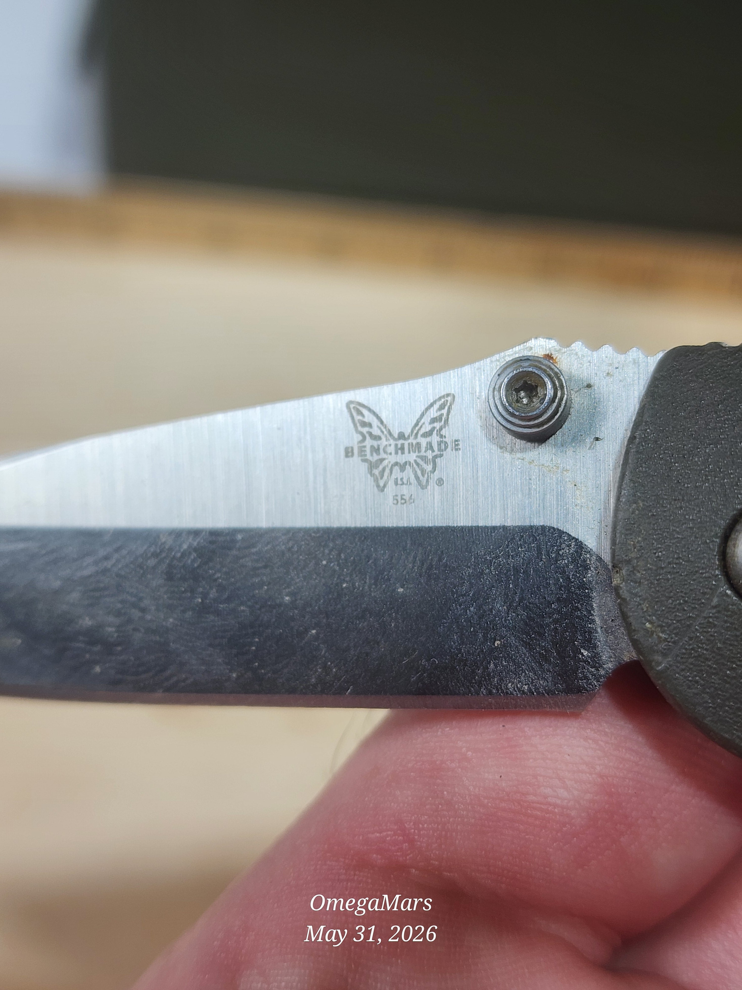 BENCHMADE 556-154CM Mini Griptilian - Light Usage - #22Gr