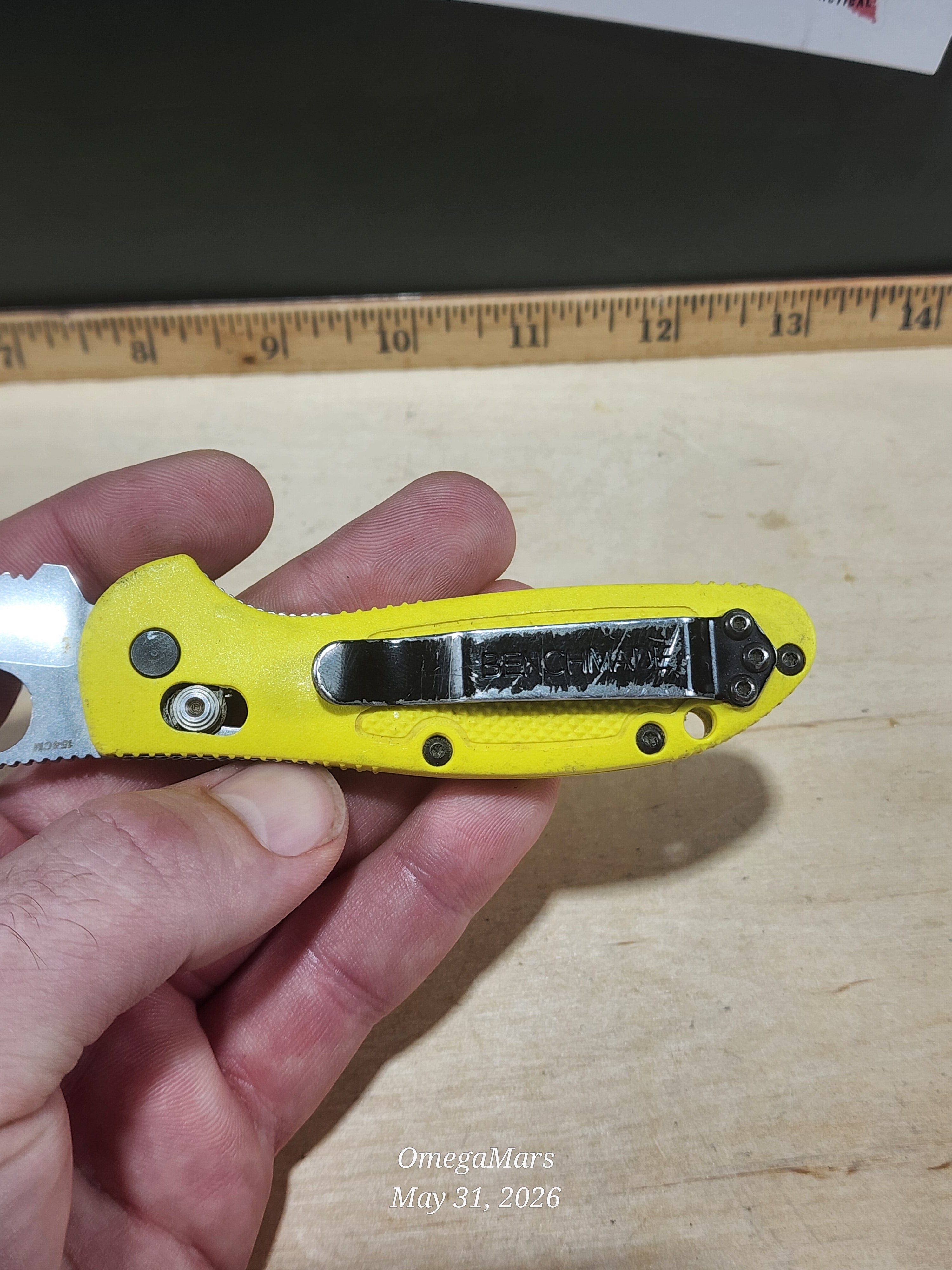 BENCHMADE 555 - 154CM - Mini Griptilain - Light Usage/Dirty - #25Gr