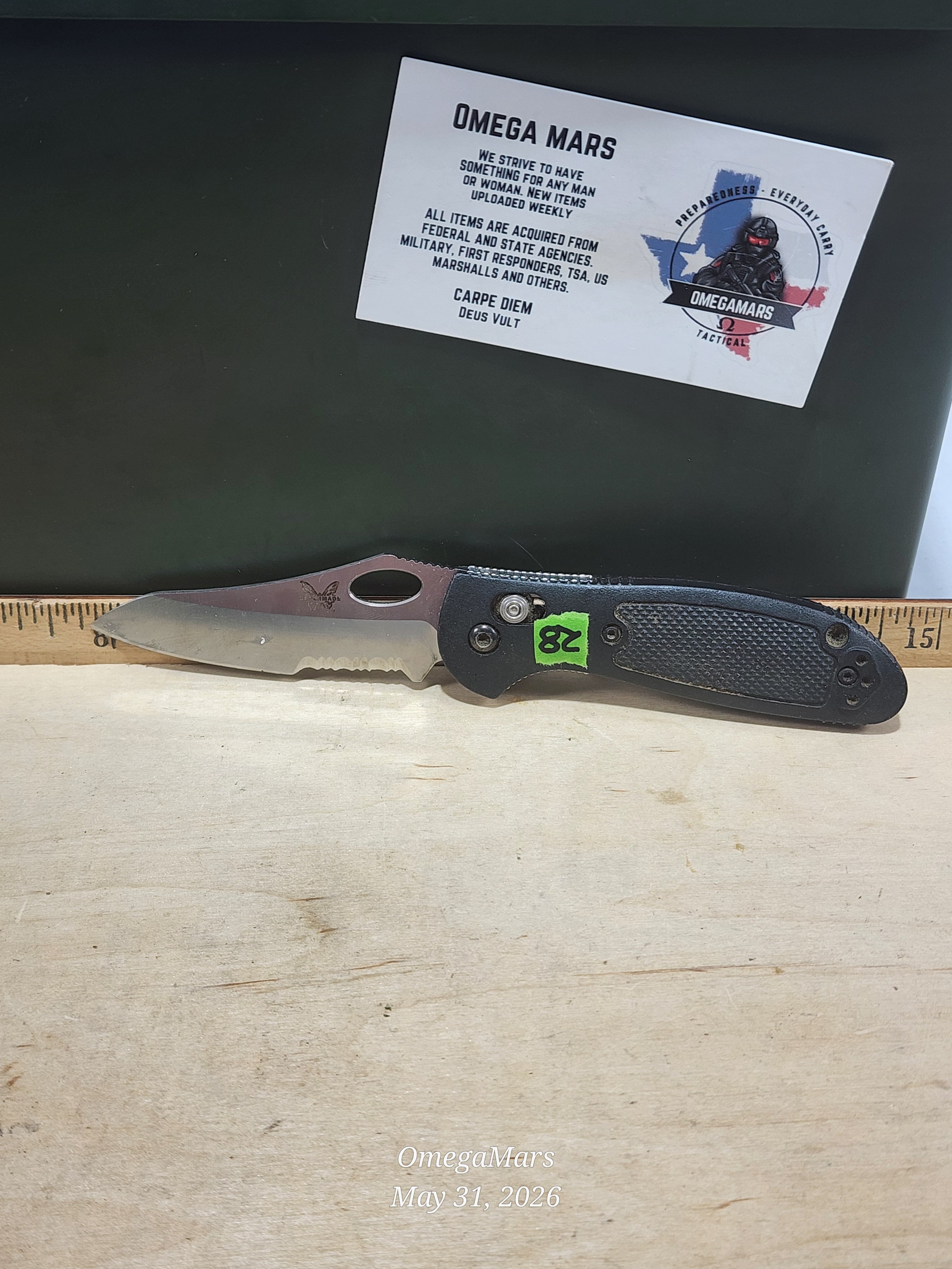 BENCHMADE 555 - 440C - Mini Griptilain - Light Usage/Dirty - #28Gr