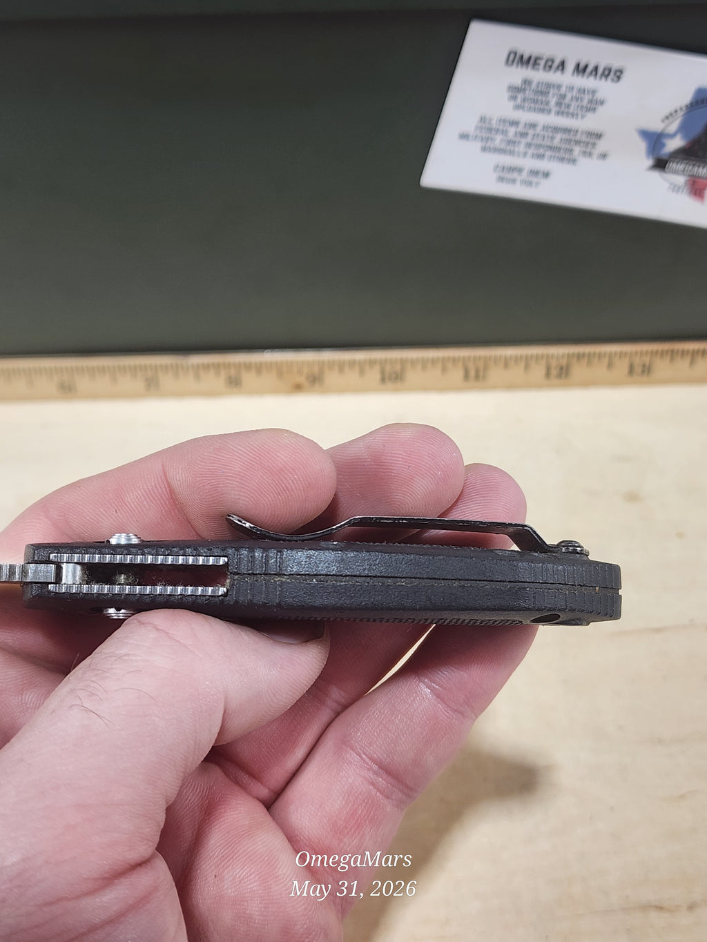 BENCHMADE 555 - 440C - Mini Griptilain - Light Usage/Dirty - #28Gr