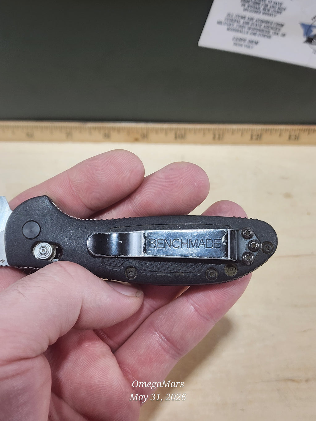 BENCHMADE 555 - 440C - Mini Griptilain - Light Usage/Dirty - #28Gr