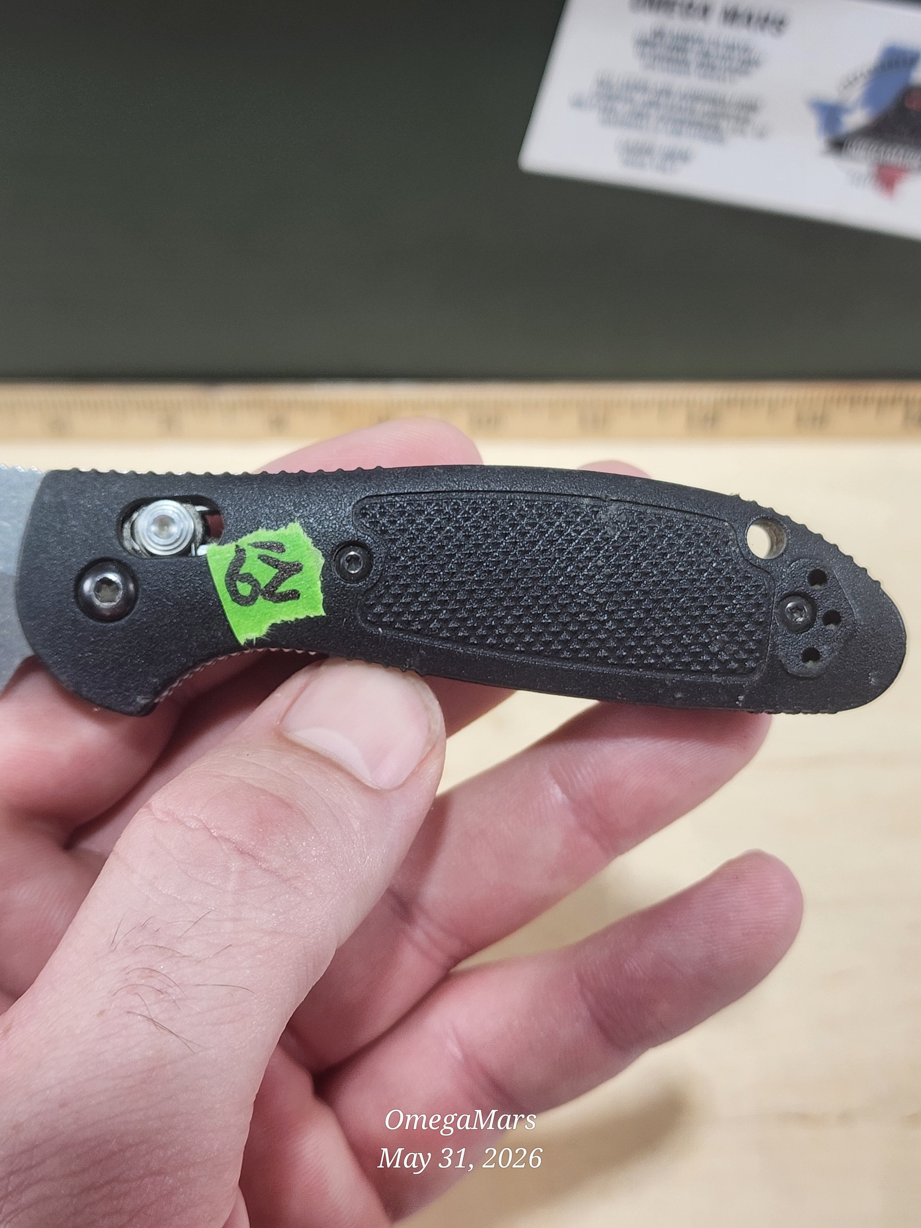 BENCHMADE 555 - S30V - Mini Griptilain - Light Usage/Dirty - #29Gr
