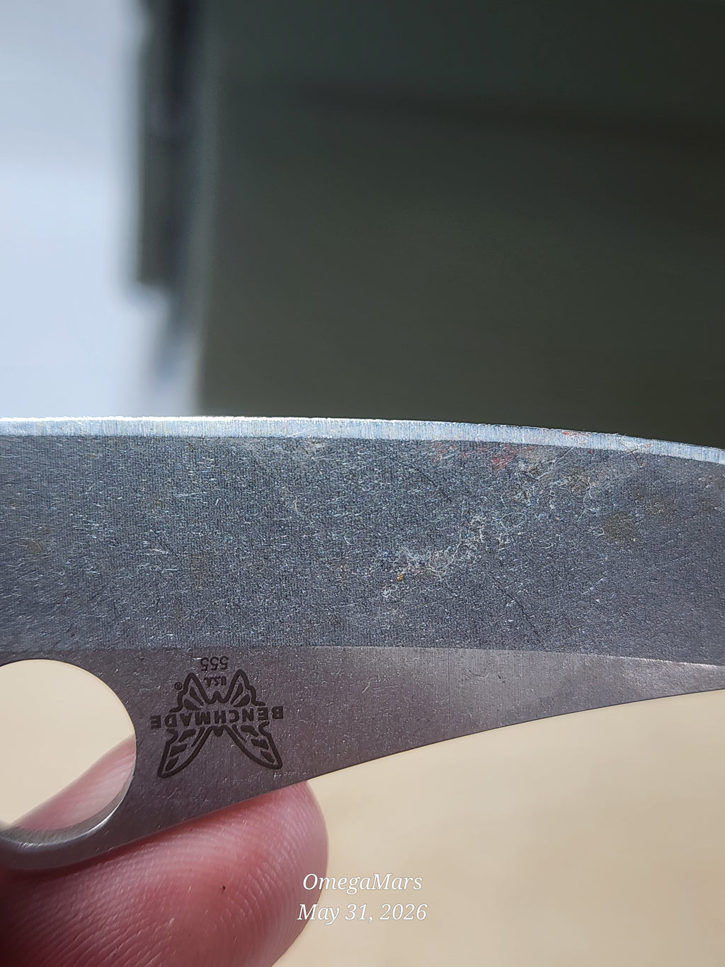 BENCHMADE 555 - S30V - Mini Griptilain - Light Usage/Dirty - #29Gr