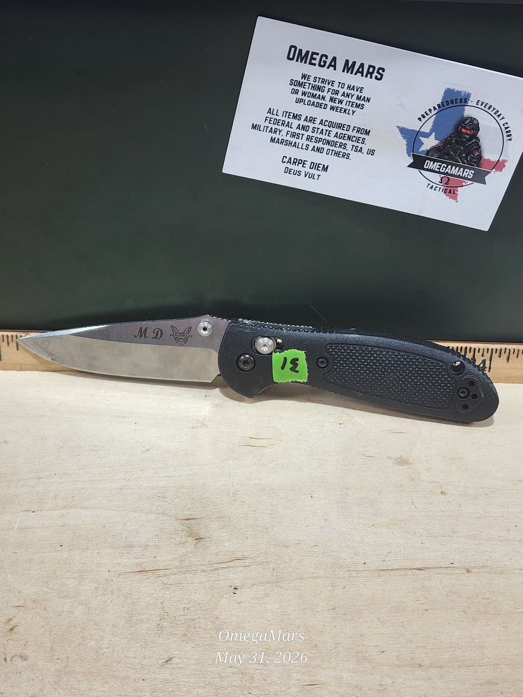 BENCHMADE 556 - S30V - Mini Griptilain - Light Usage/Dirty - #31Gr