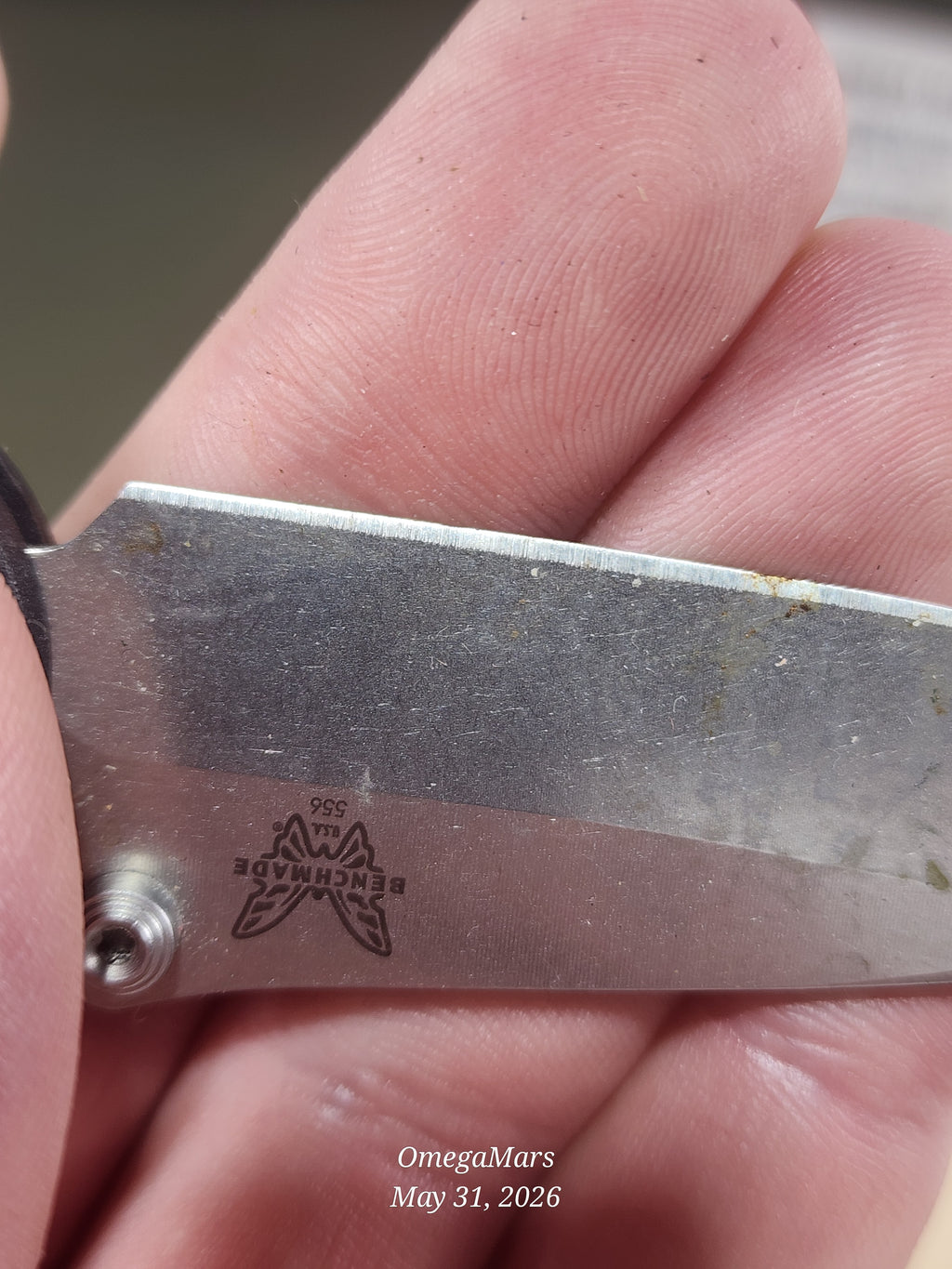 BENCHMADE 556 - S30V - Mini Griptilain - Light Usage/Dirty - #32Gr