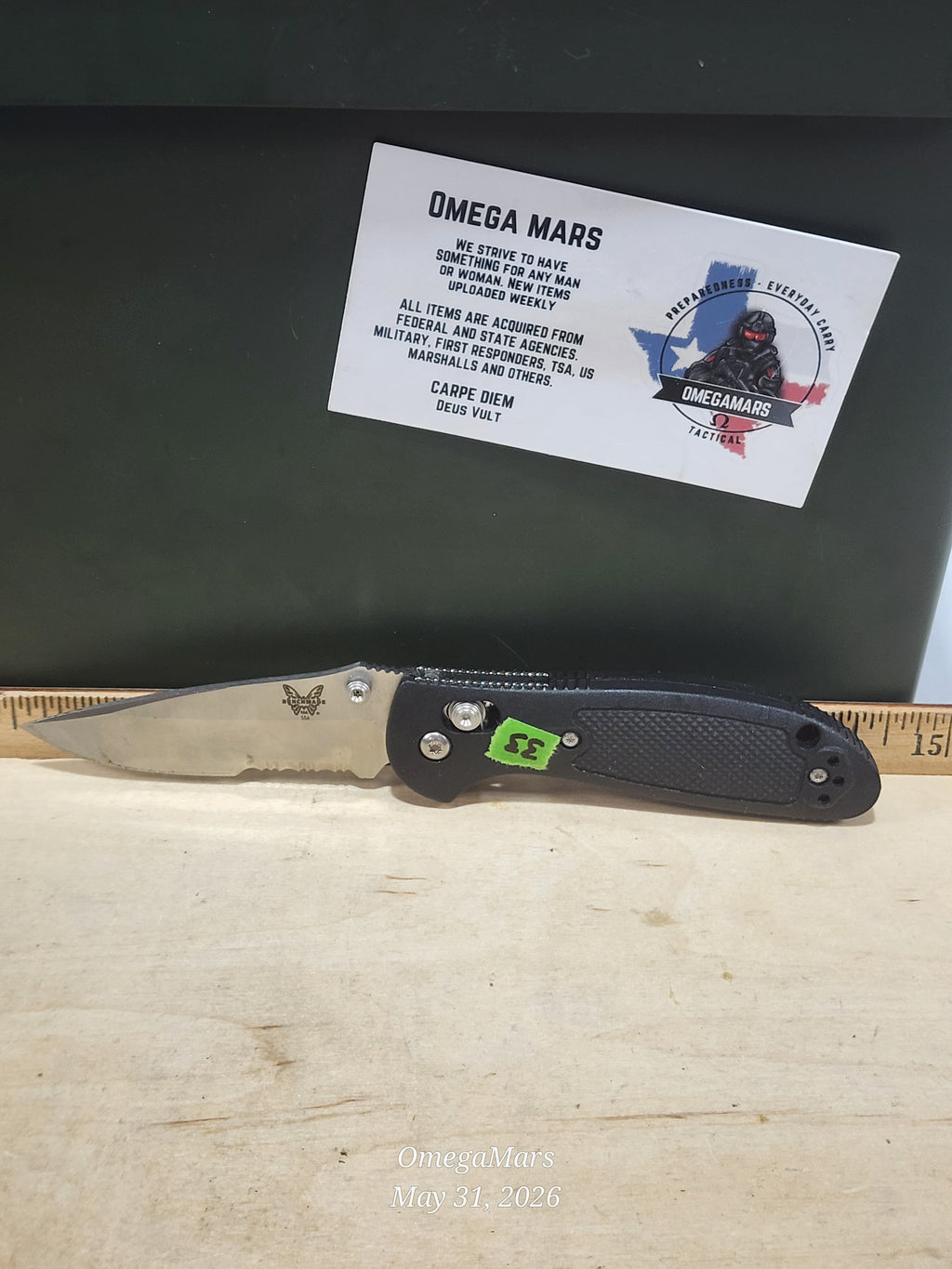 BENCHMADE 556 - 154CM - Mini Griptilain - Light Usage/Dirty - #33Gr