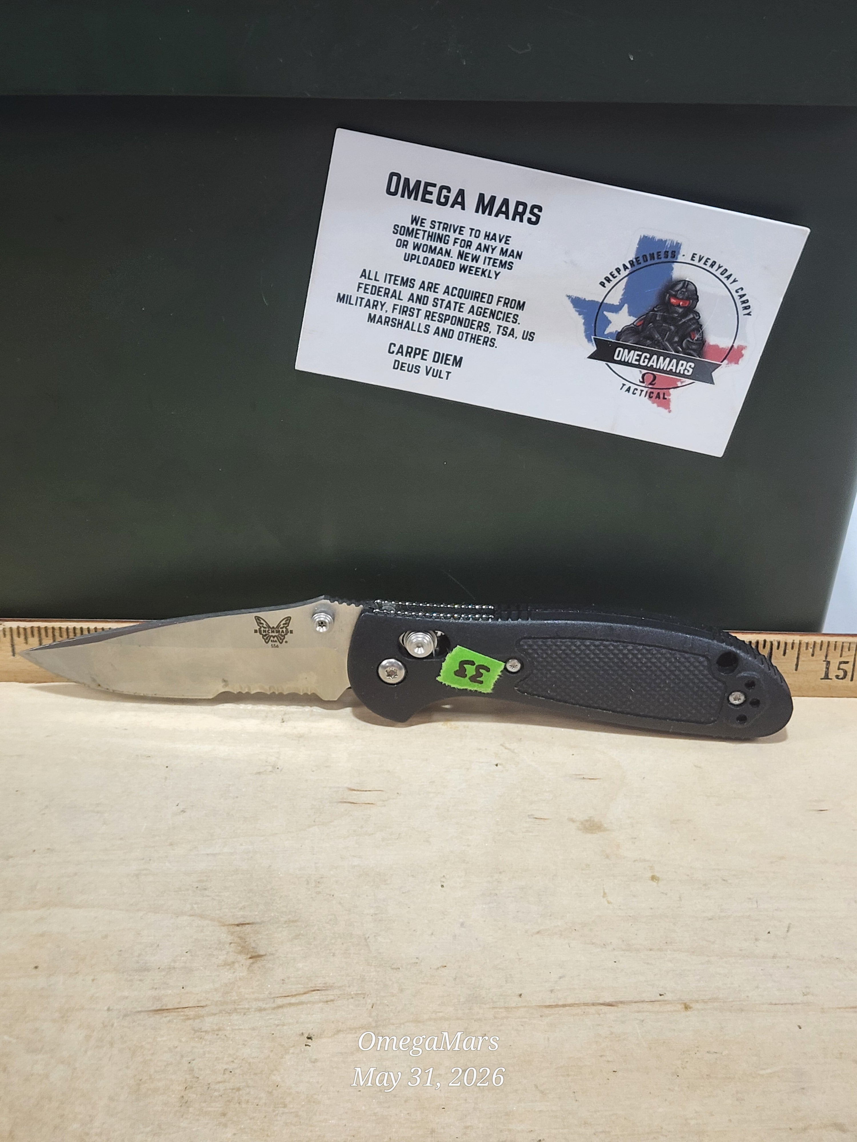 BENCHMADE 556 - 154CM - Mini Griptilain - Light Usage/Dirty - #33Gr