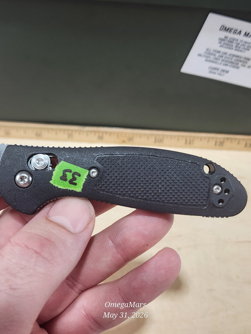 BENCHMADE 556 - 154CM - Mini Griptilain - Light Usage/Dirty - #33Gr