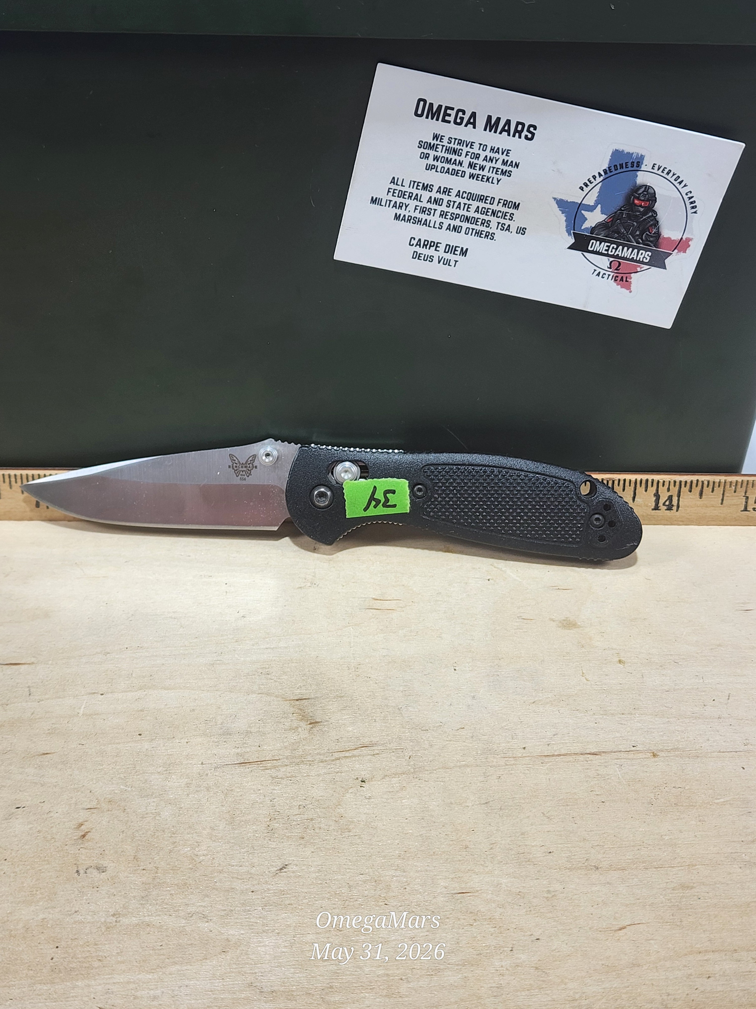 BENCHMADE 556 - 154CM - Mini Griptilain - Light Usage/Dirty - #34Gr