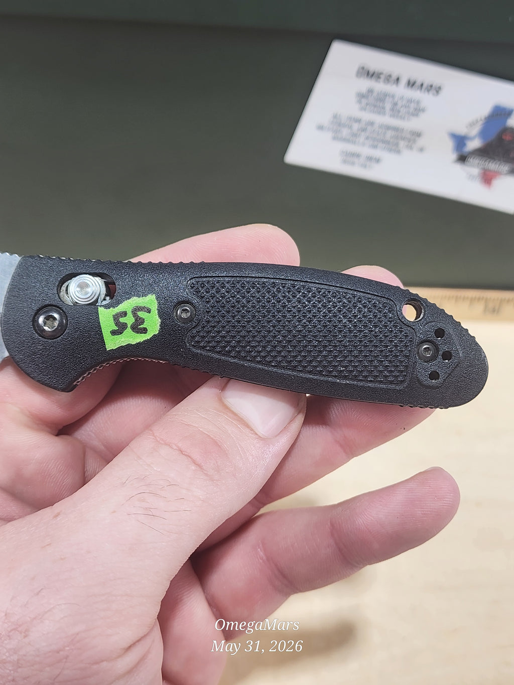 BENCHMADE 555 - 154CM - Mini Griptilain - Light Usage/Dirty - #35Gr