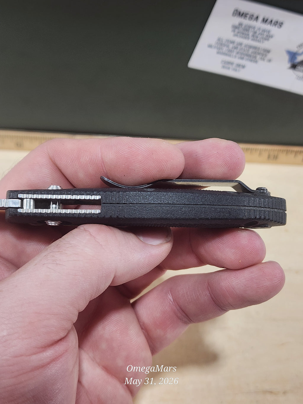 BENCHMADE 555 - 154CM - Mini Griptilain - Light Usage/Dirty - #35Gr