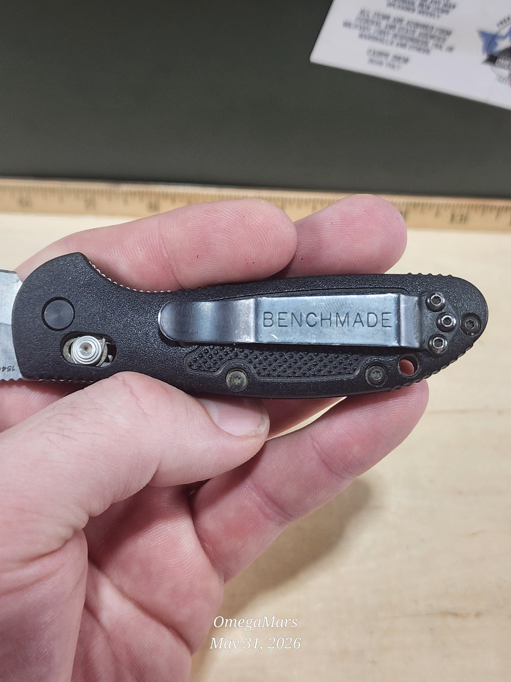 BENCHMADE 555 - 154CM - Mini Griptilain - Light Usage/Dirty - #35Gr