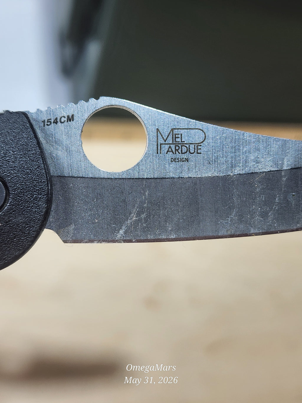 BENCHMADE 555 - 154CM - Mini Griptilain - Light Usage/Dirty - #35Gr