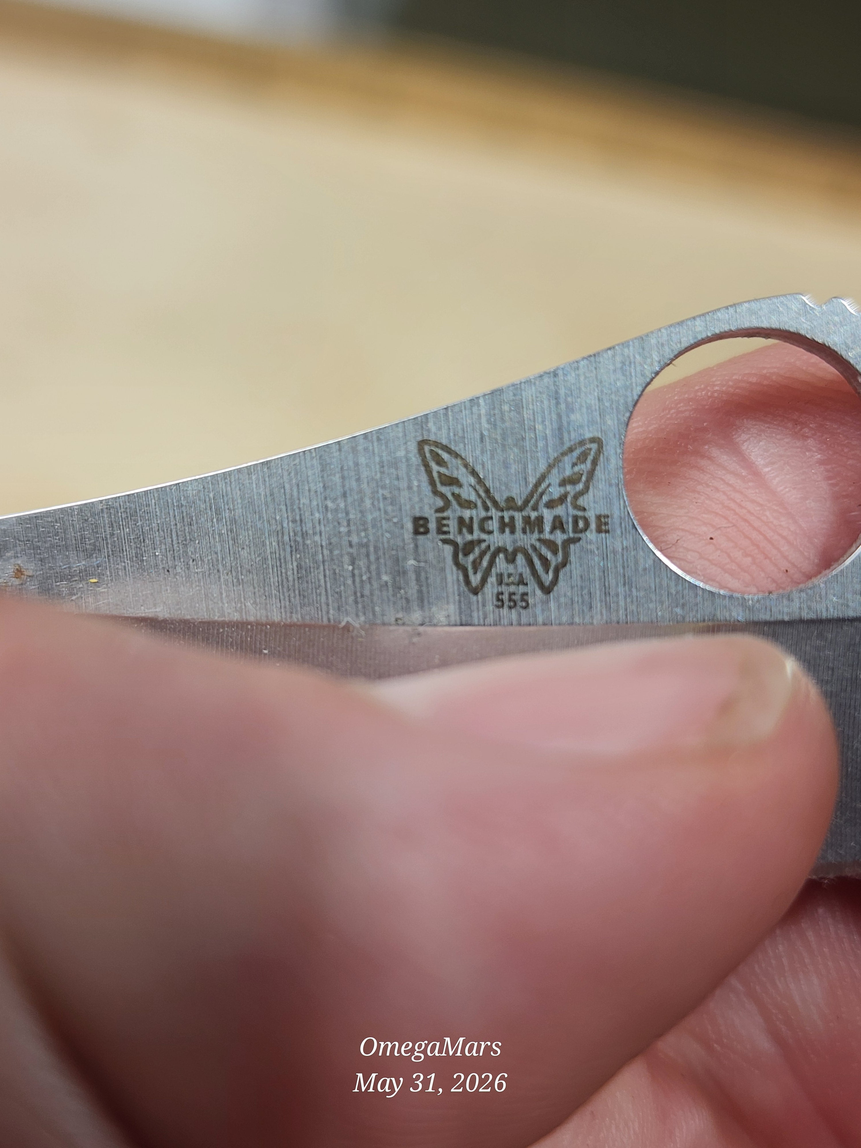 BENCHMADE 555 - 154CM - Mini Griptilain - Light Usage/Dirty - #35Gr