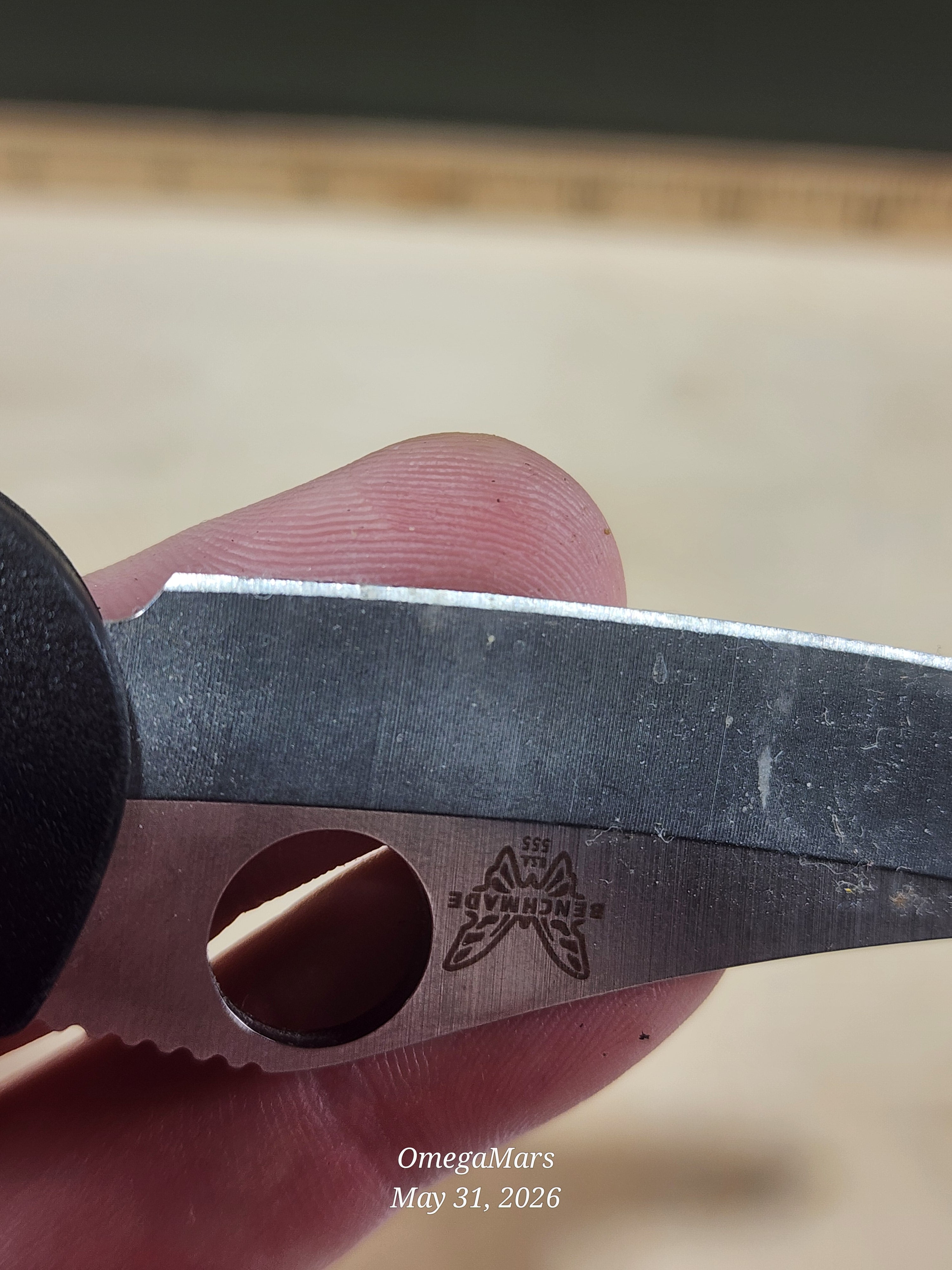 BENCHMADE 555 - 154CM - Mini Griptilain - Light Usage/Dirty - #35Gr