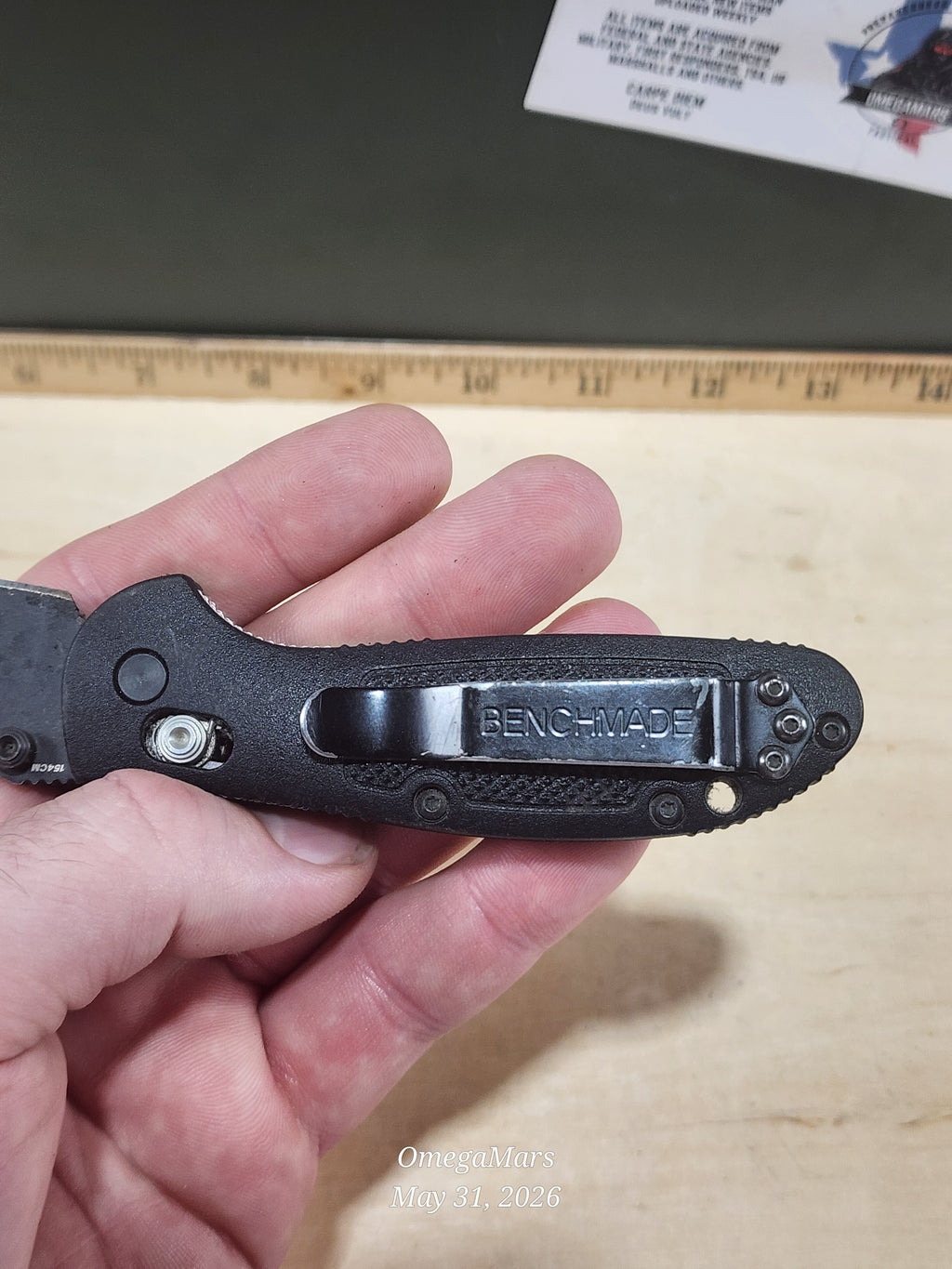 BENCHMADE 556 - 154CM - Mini Griptilain - Light Usage/Dirty - #37Gr