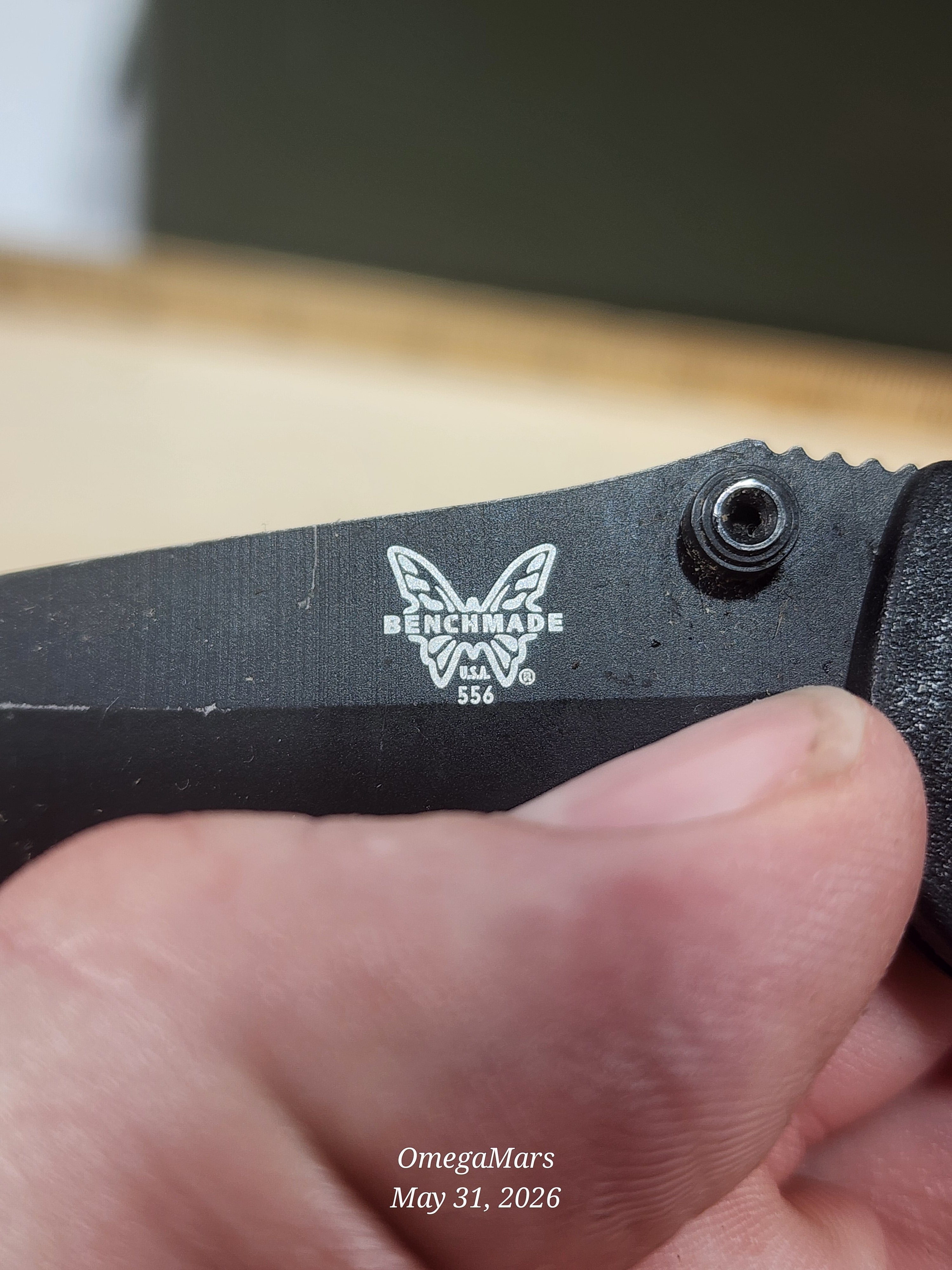 BENCHMADE 556 - 154CM - Mini Griptilain - Light Usage/Dirty - #37Gr