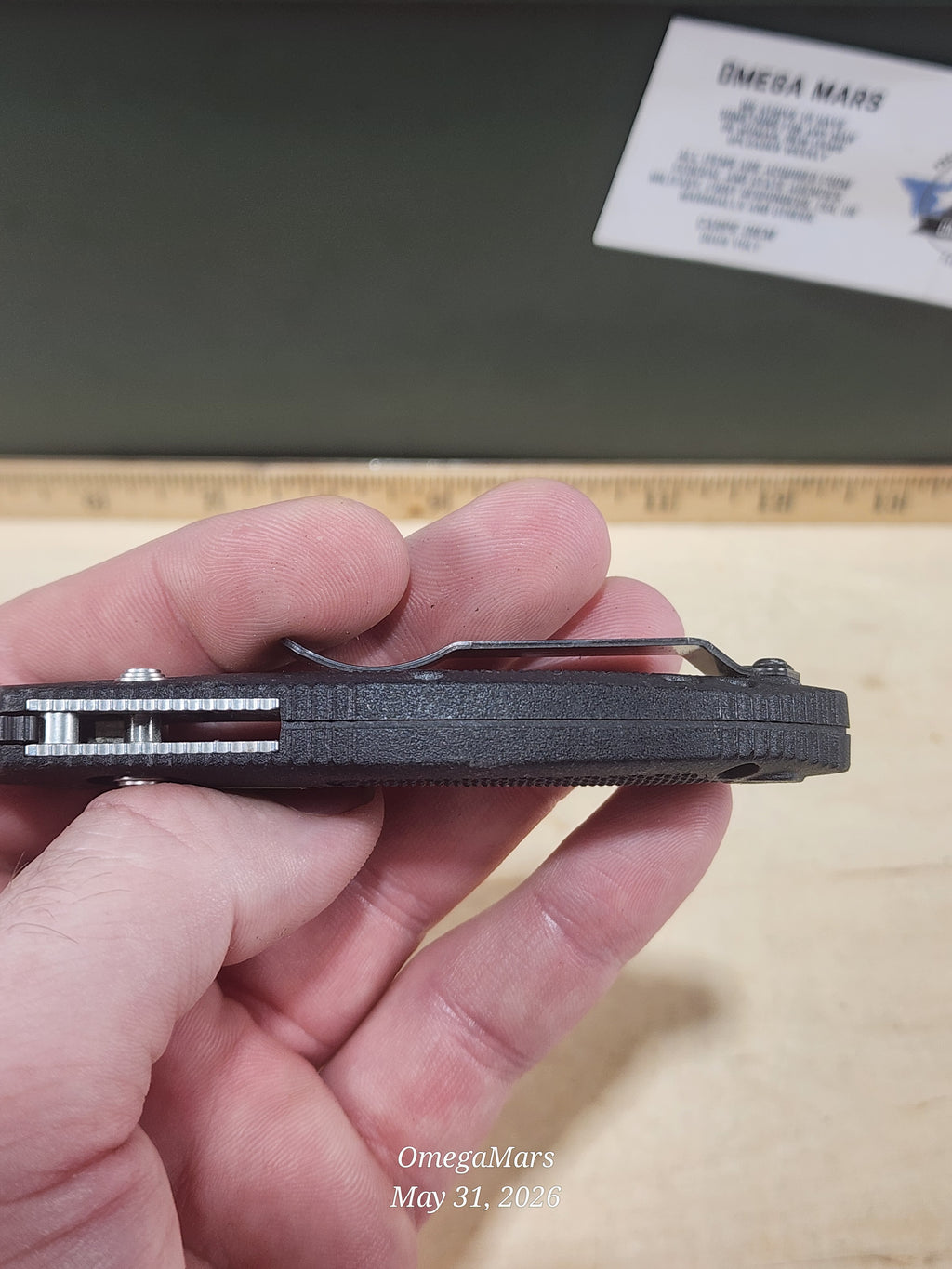 BENCHMADE 557 Mini Griptilain Tanto - Light Usage/Dirty - #38Gr
