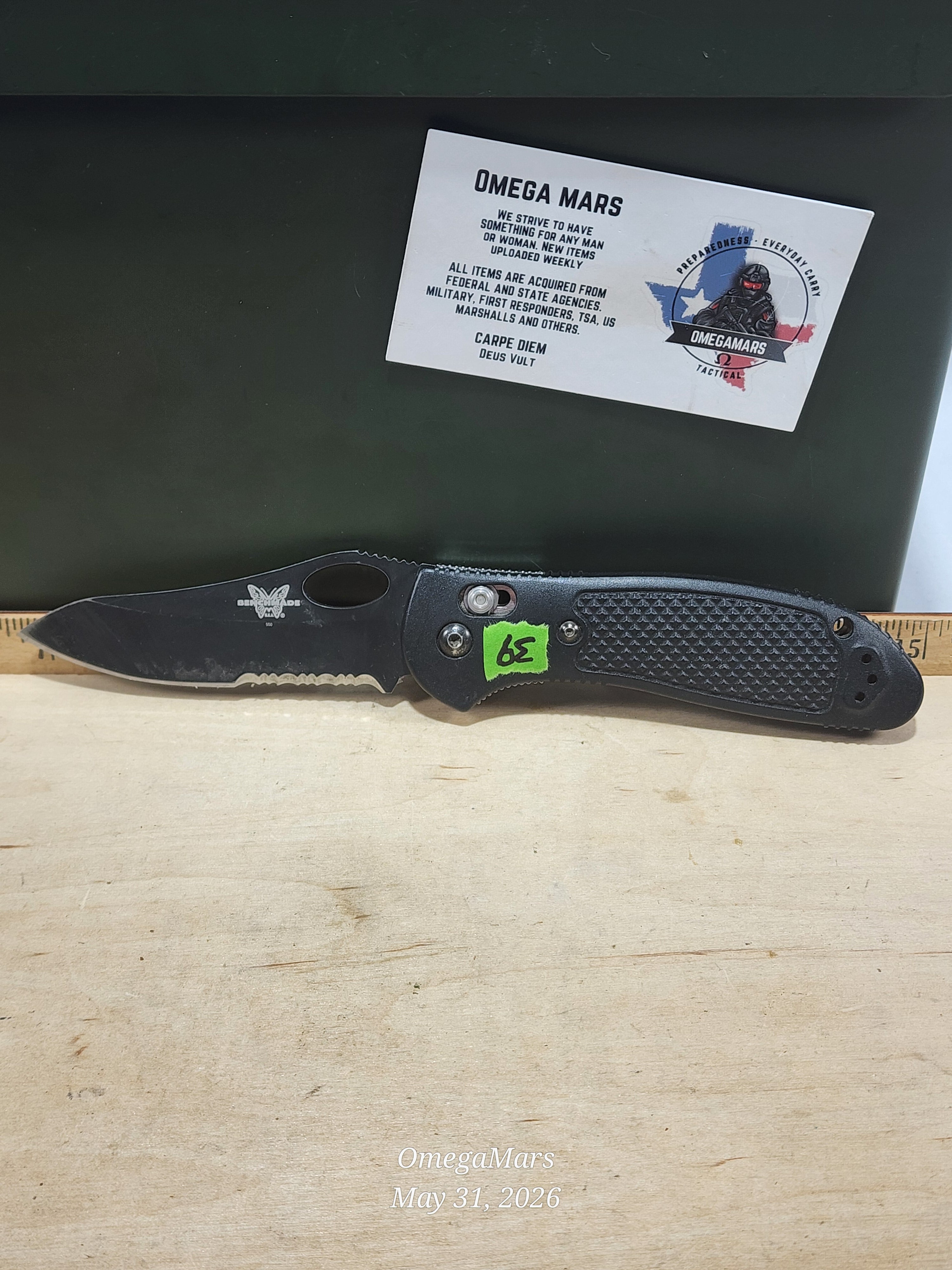 BENCHMADE 550-440C Griptilian - Light Usage/Dirty - #39Gr