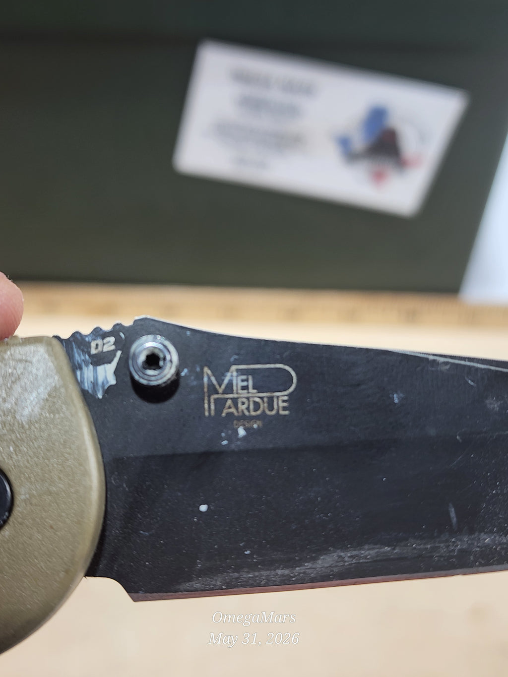 BENCHMADE 551-D2 Griptilian - Light Usage/Dirty - #41Gr