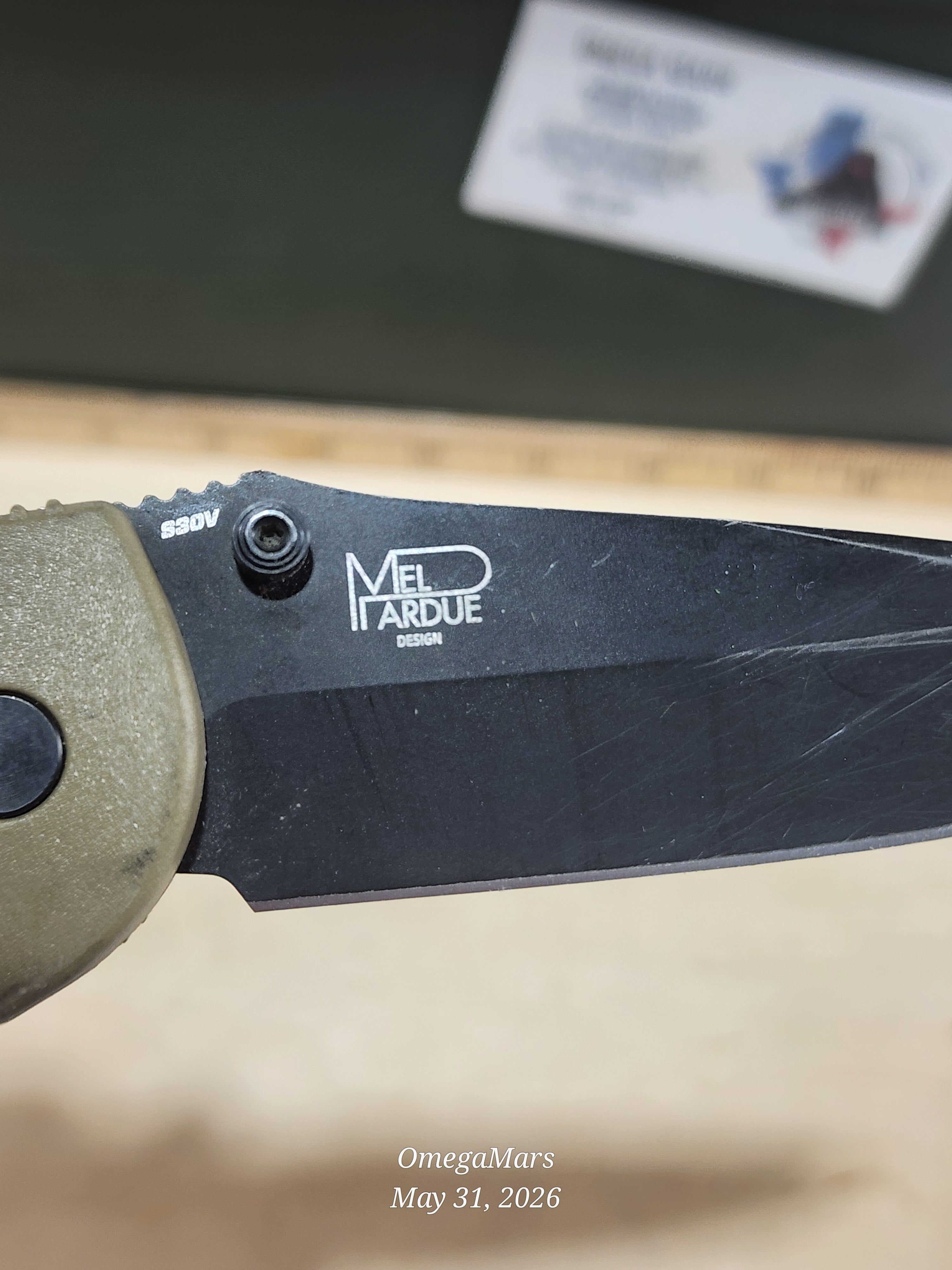 BENCHMADE 551-S30V Griptilian - Light Usage/Dirty - #43Gr