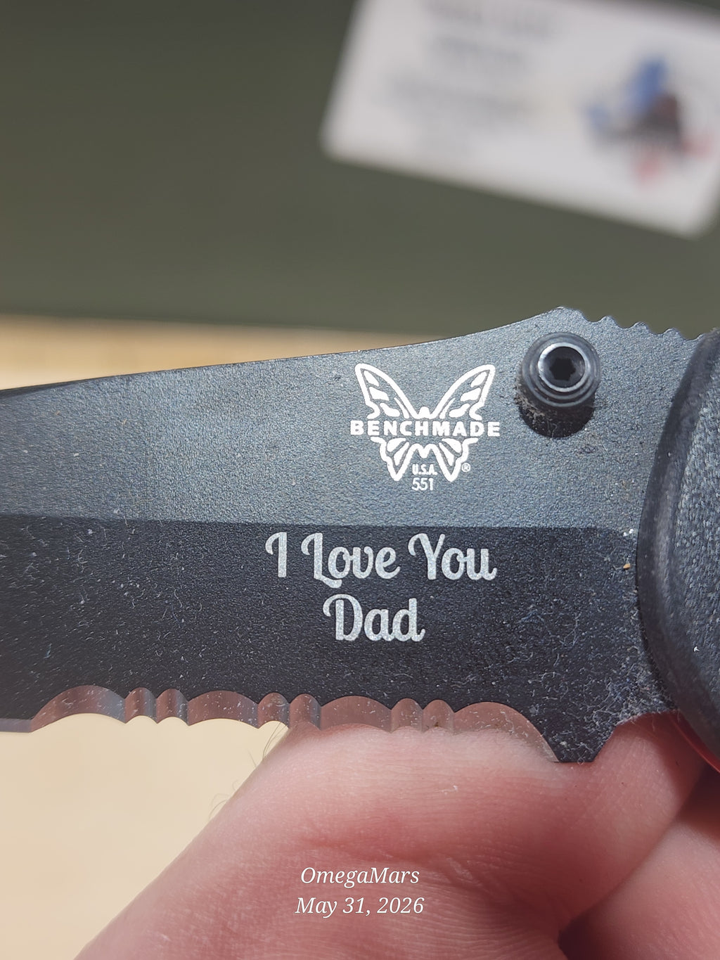 BENCHMADE 551-S30V Griptilian - Light Usage/Dirty - #44Gr