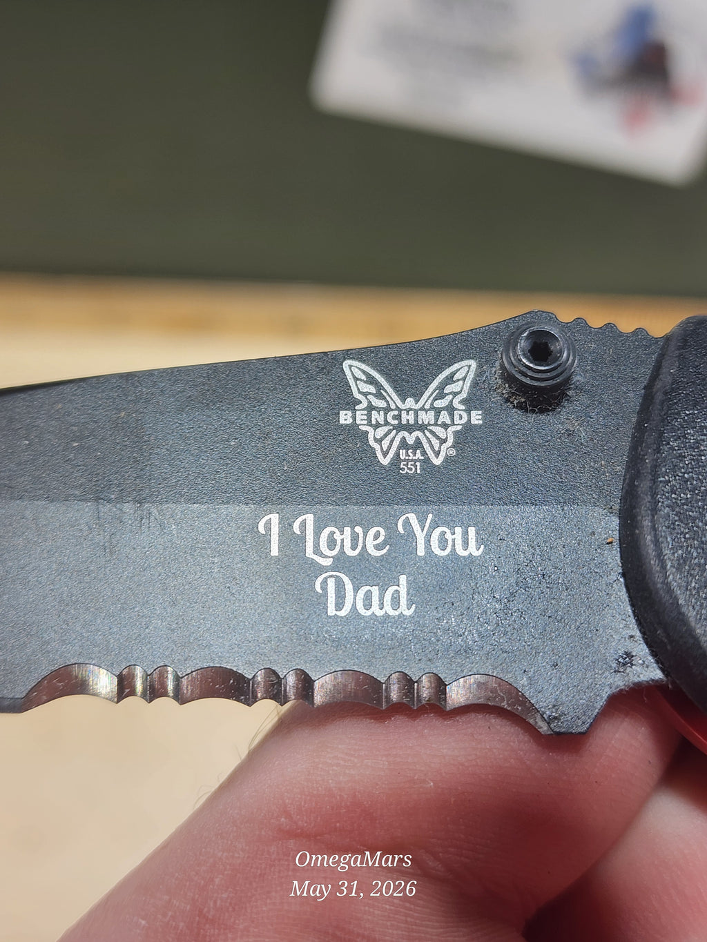 BENCHMADE 551-S30V Griptilian - Light Usage/Dirty - #44Gr